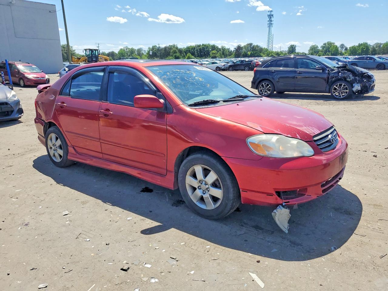 2004 Toyota Corolla S Red vin: 2T1BR32E84C256097