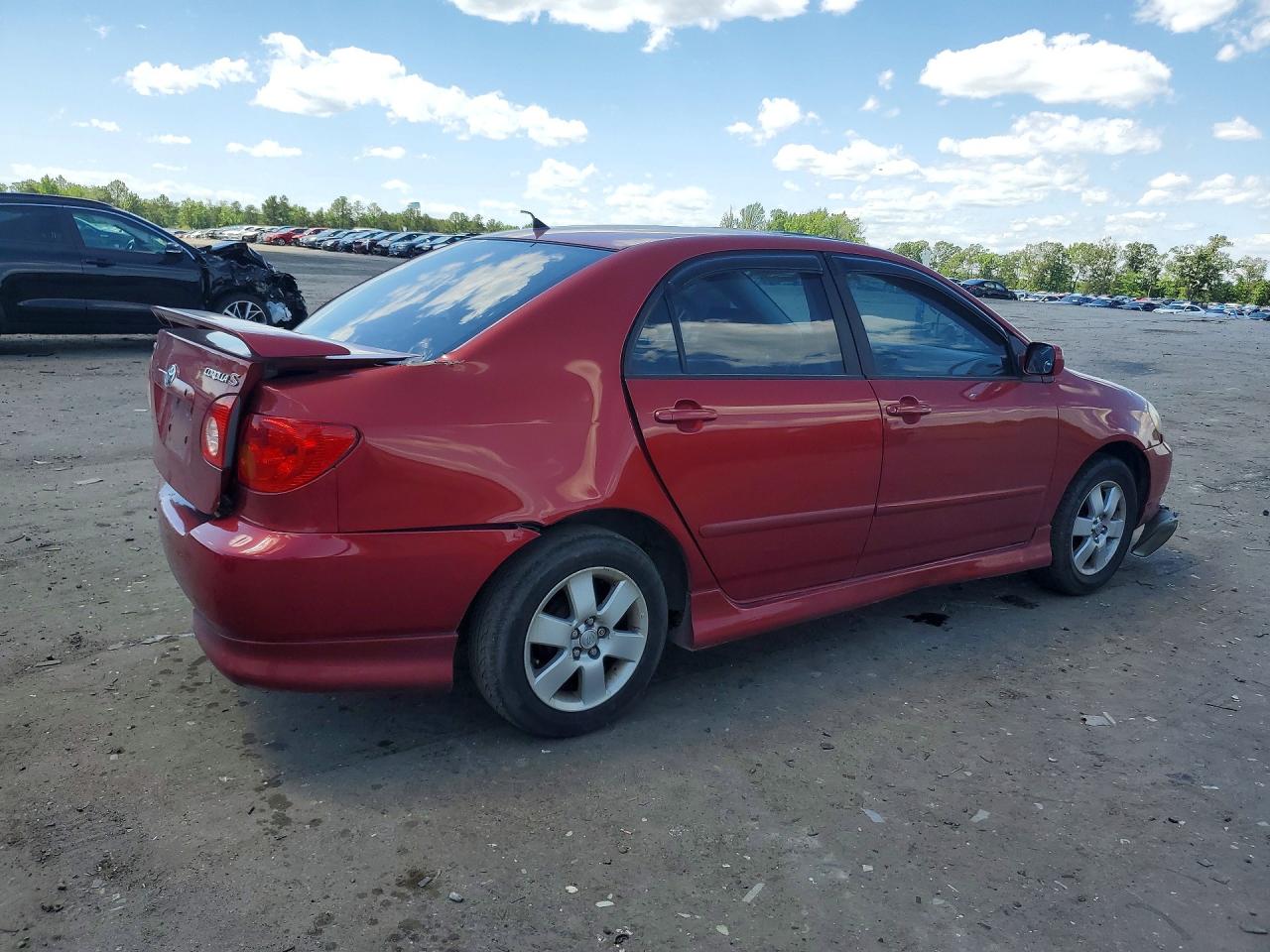 2004 Toyota Corolla S Red vin: 2T1BR32E84C256097