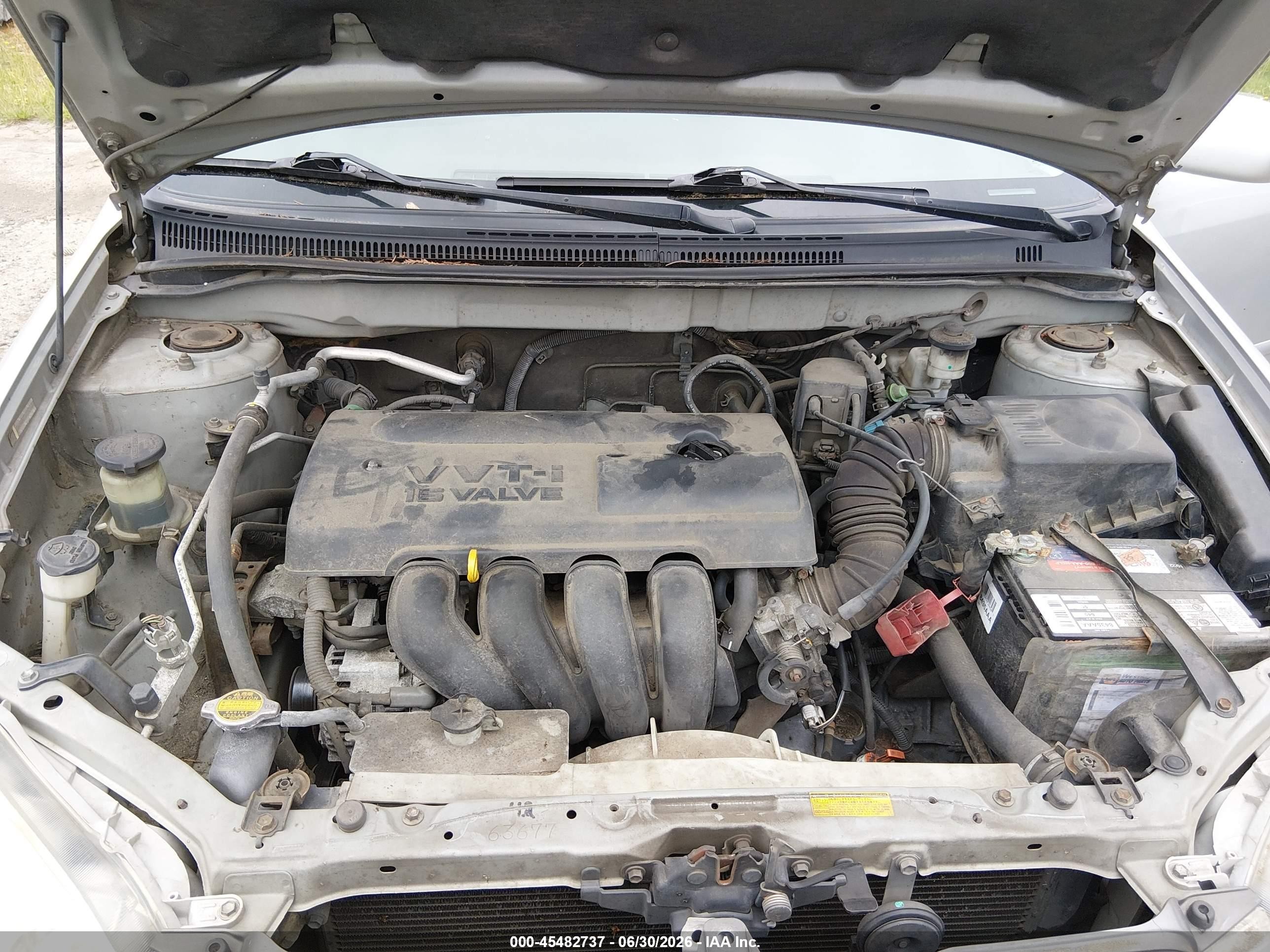 2004 Toyota Corolla Le Silver vin: 2T1BR32E84C268847