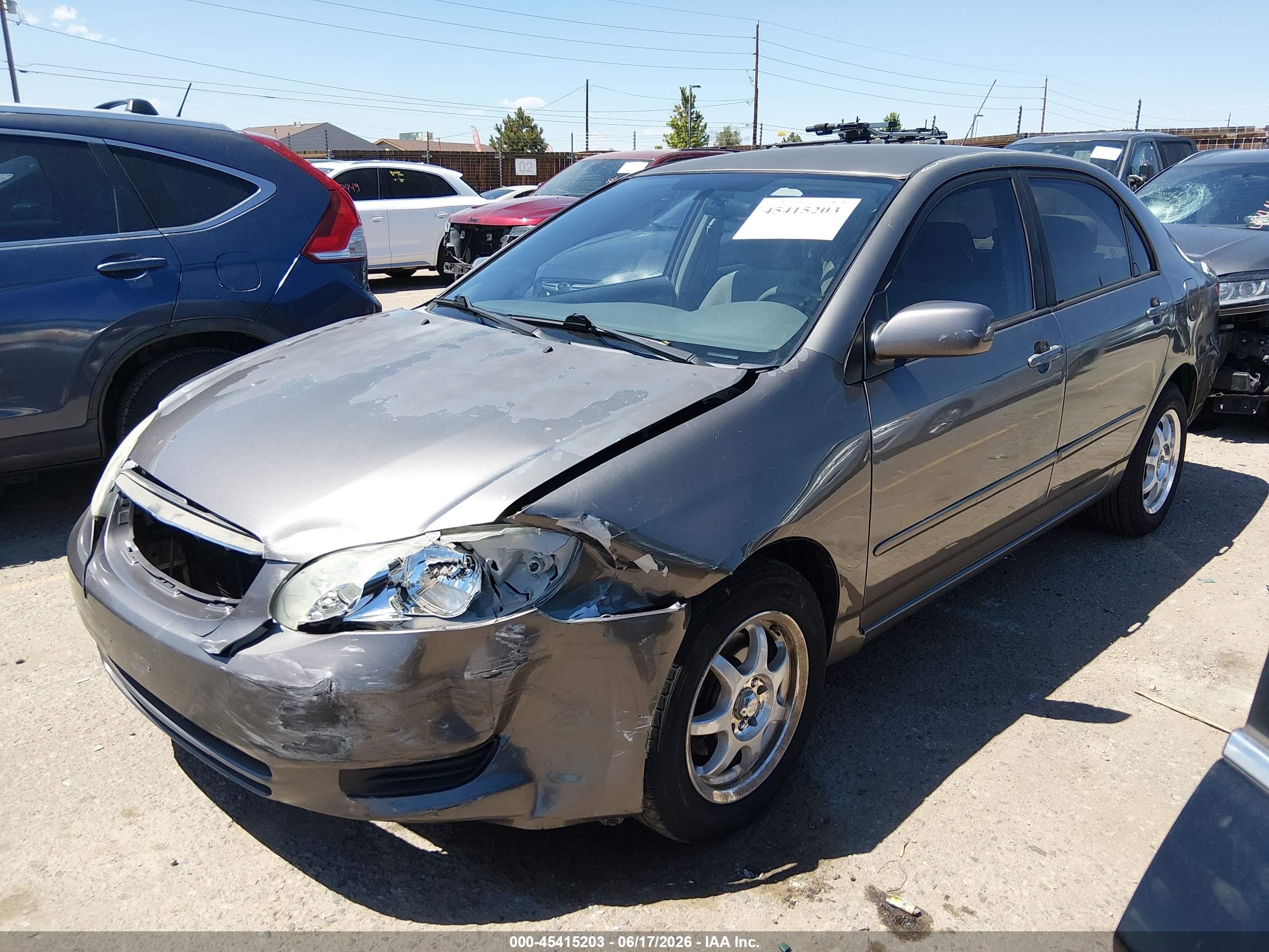 2004 Toyota Corolla Le Gray vin: 2T1BR32E84C281677