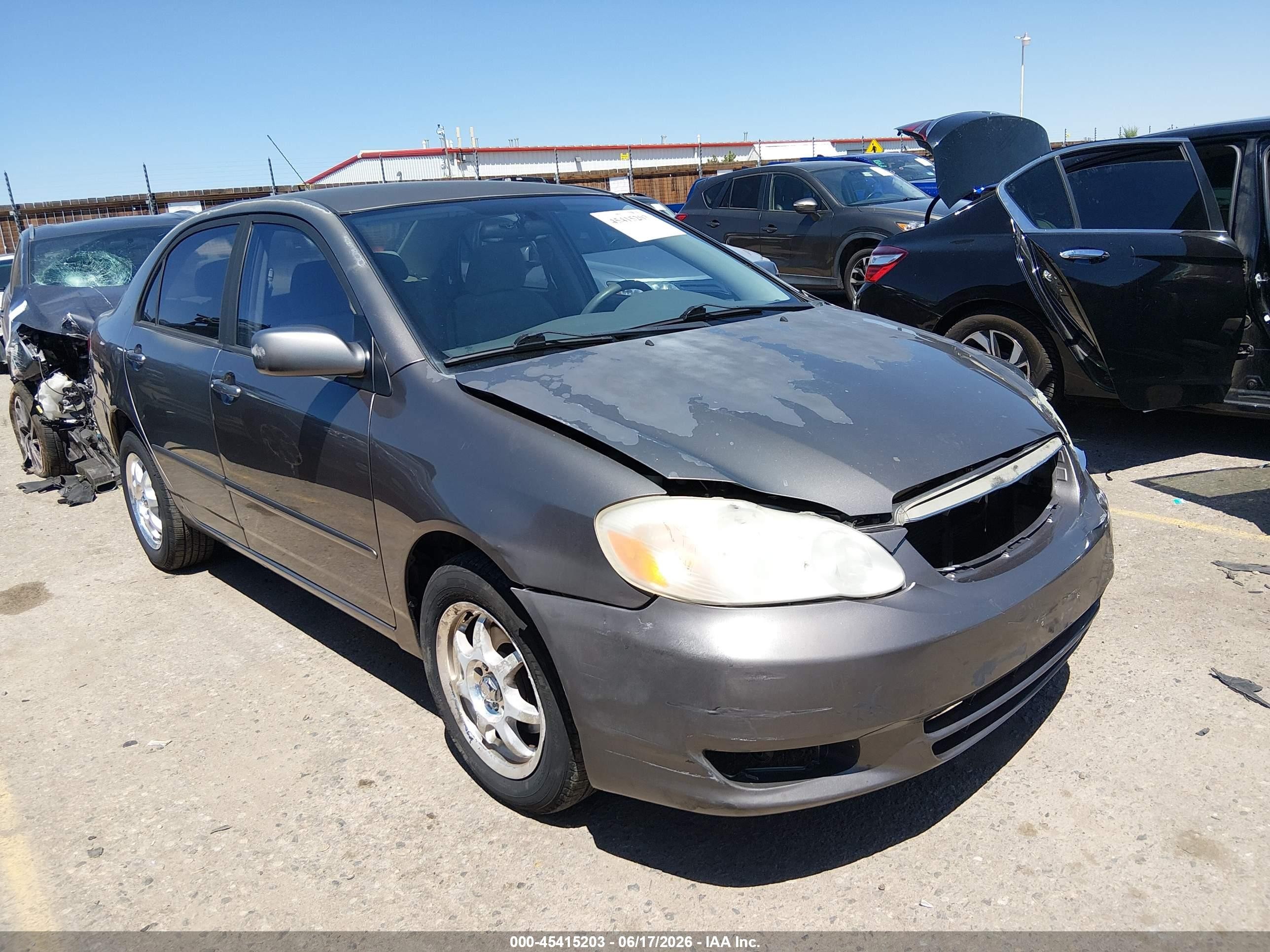 2004 Toyota Corolla Le Gray vin: 2T1BR32E84C281677
