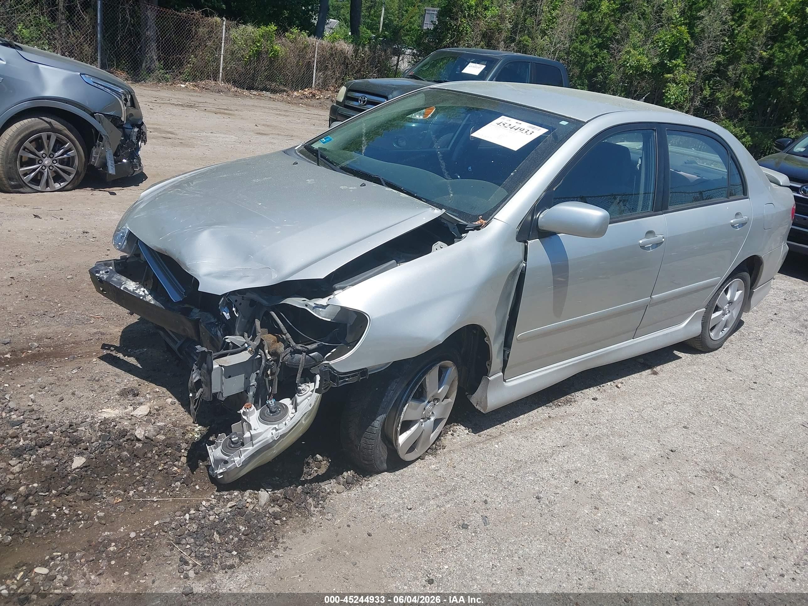 2004 Toyota Corolla S Silver vin: 2T1BR32E84C299869