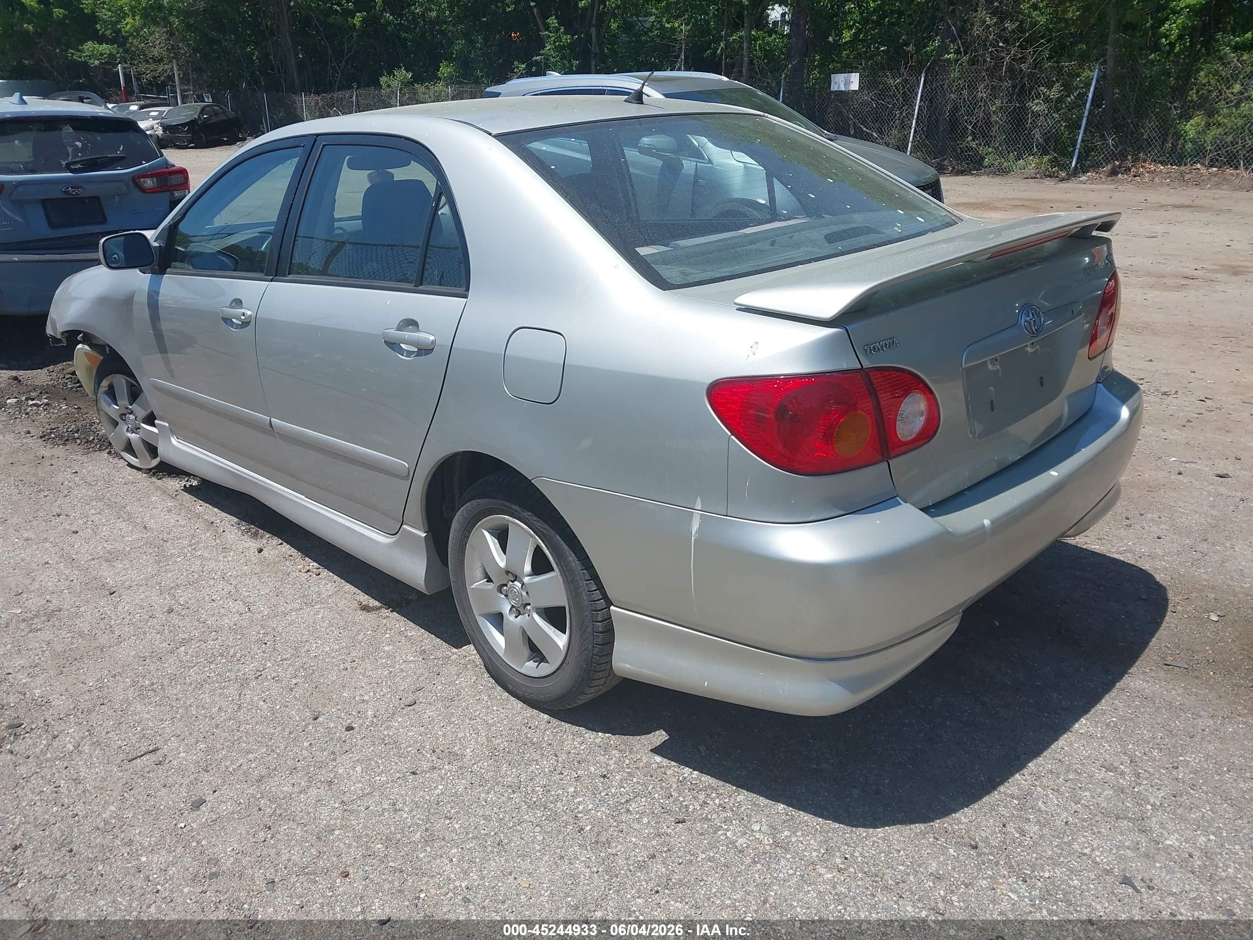 2004 Toyota Corolla S Silver vin: 2T1BR32E84C299869