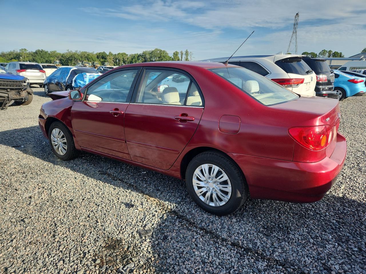 2004 Toyota Corolla Le Burgundy vin: 2T1BR32E84C308280