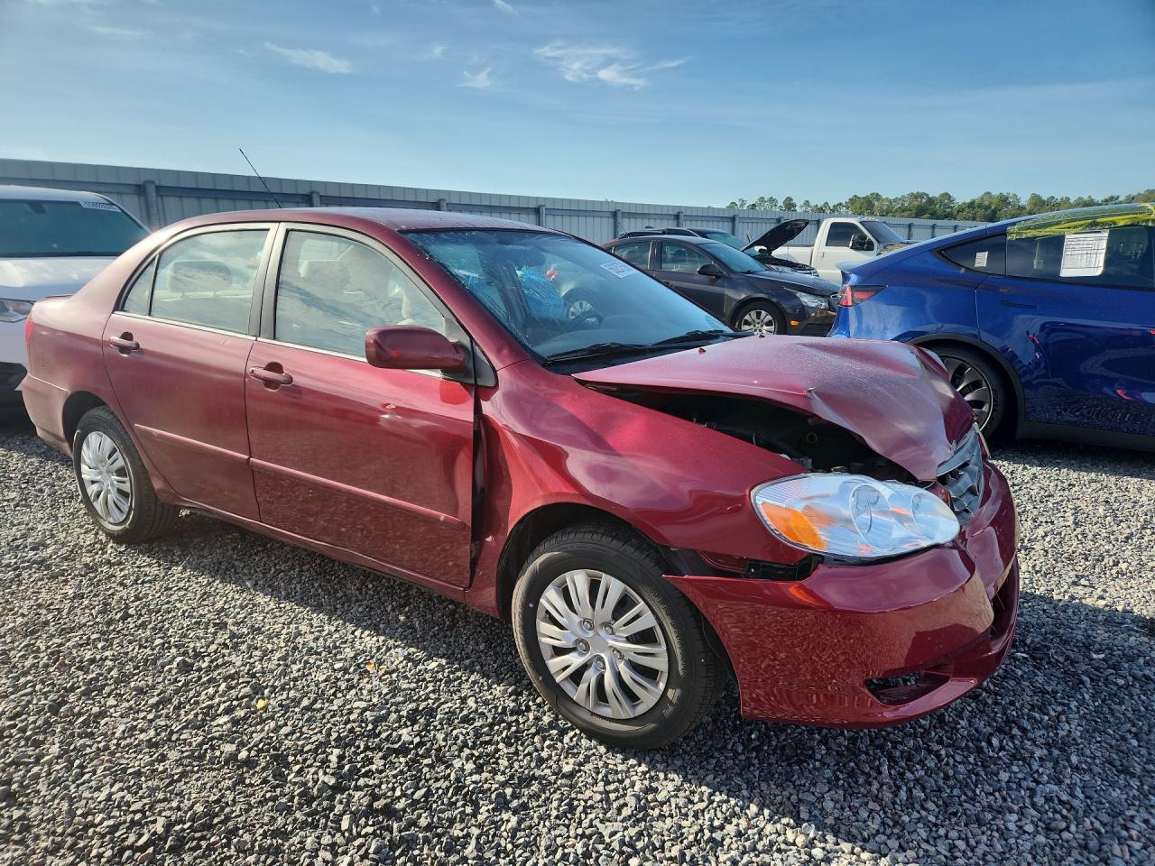 2004 Toyota Corolla Le Burgundy vin: 2T1BR32E84C308280