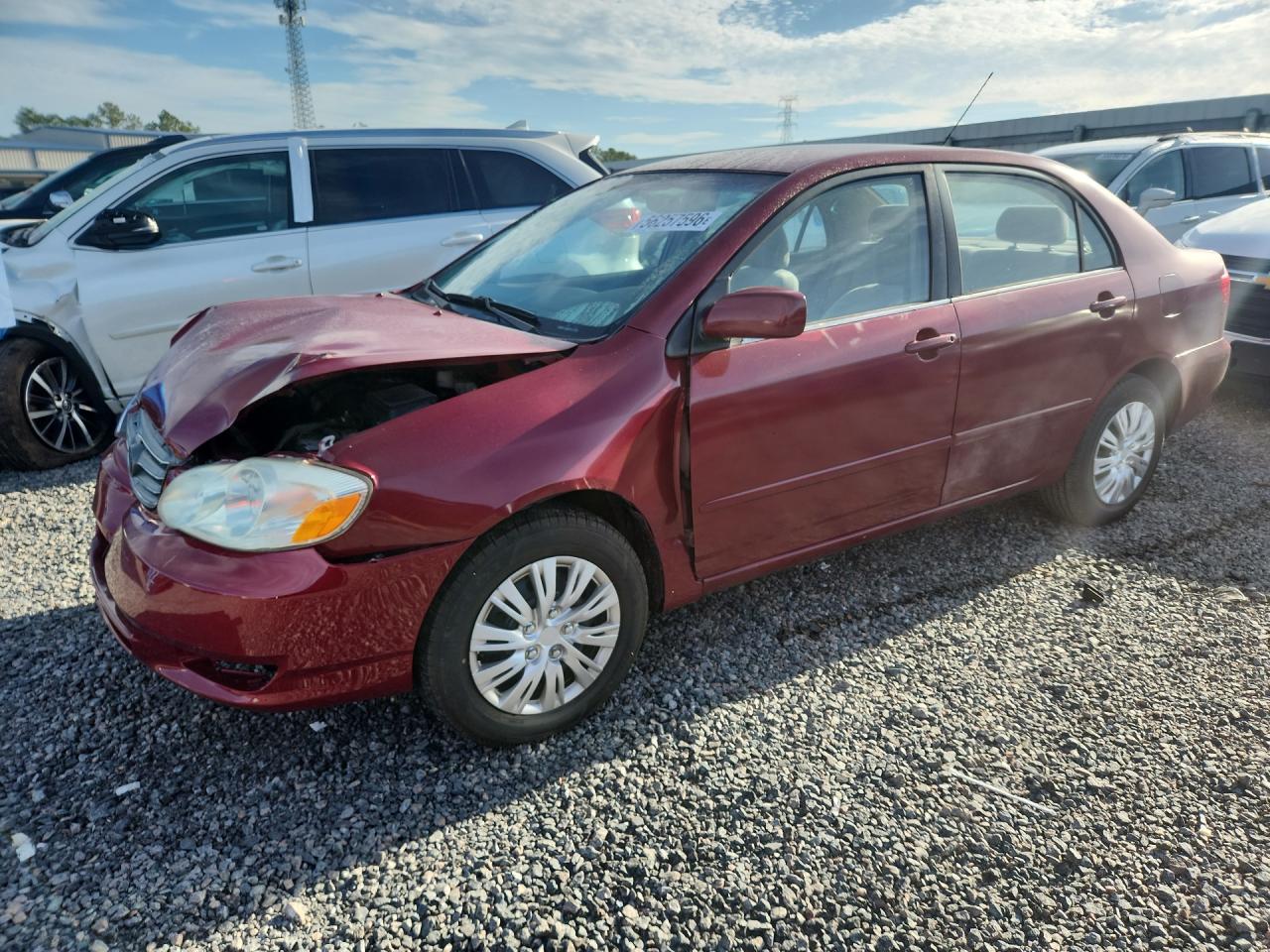 2004 Toyota Corolla Le Burgundy vin: 2T1BR32E84C308280
