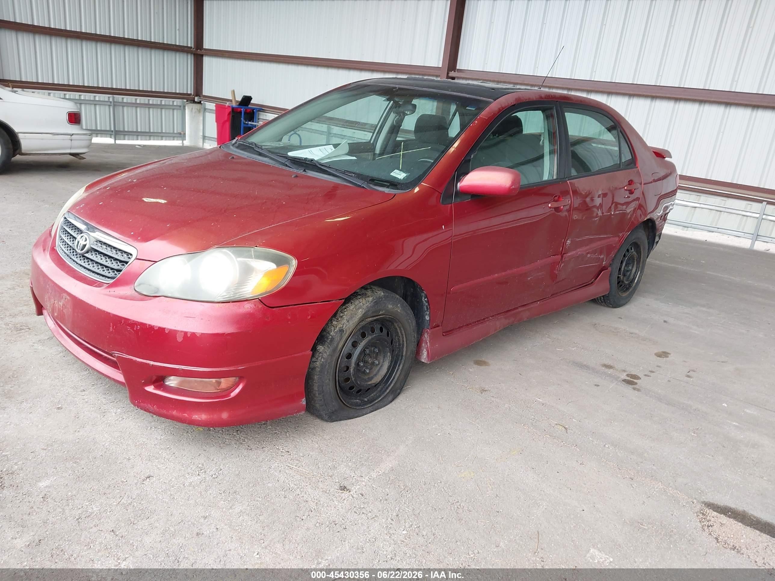 2005 Toyota Corolla S Red vin: 2T1BR32E85C323038