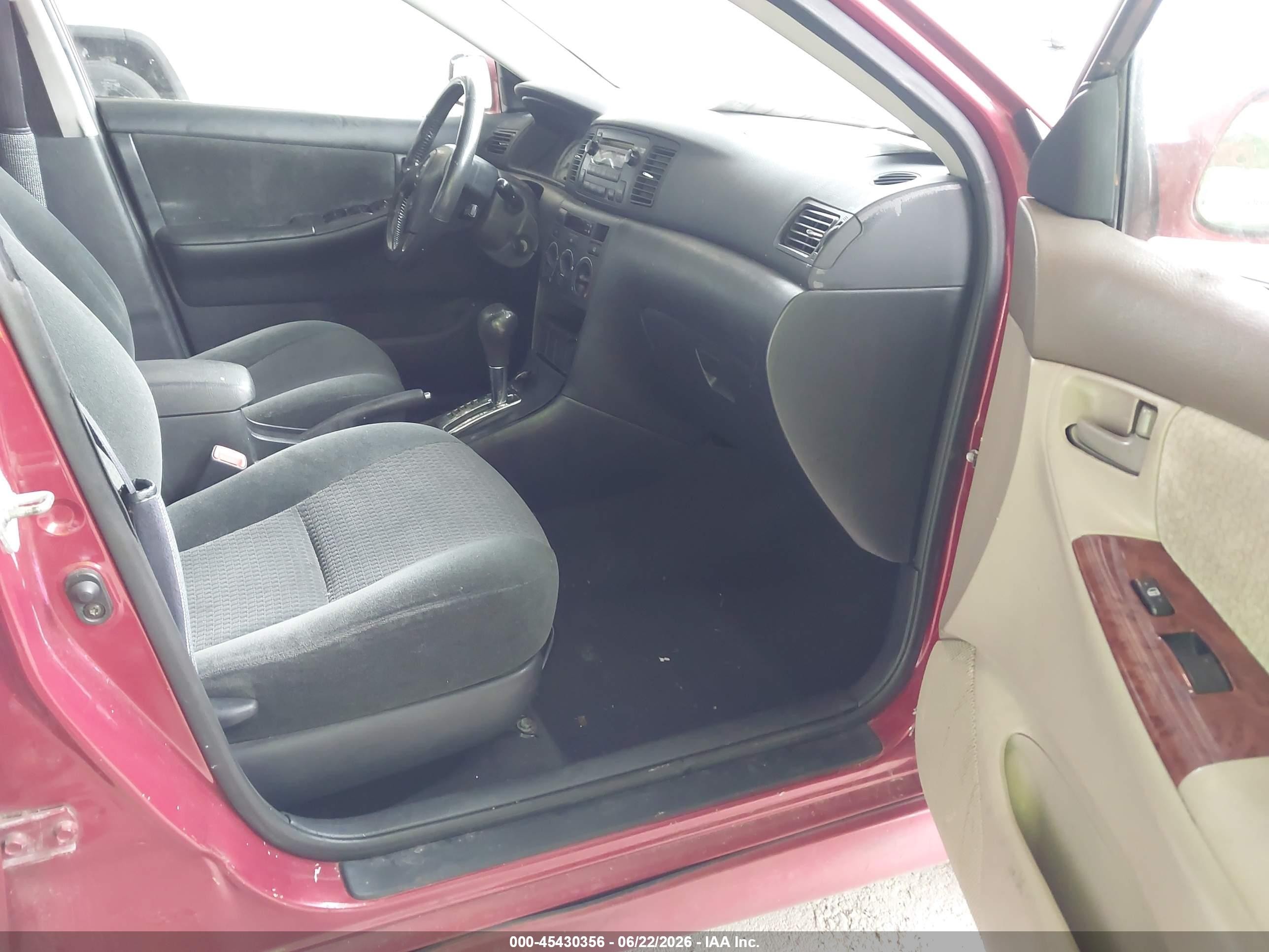 2005 Toyota Corolla S Red vin: 2T1BR32E85C323038