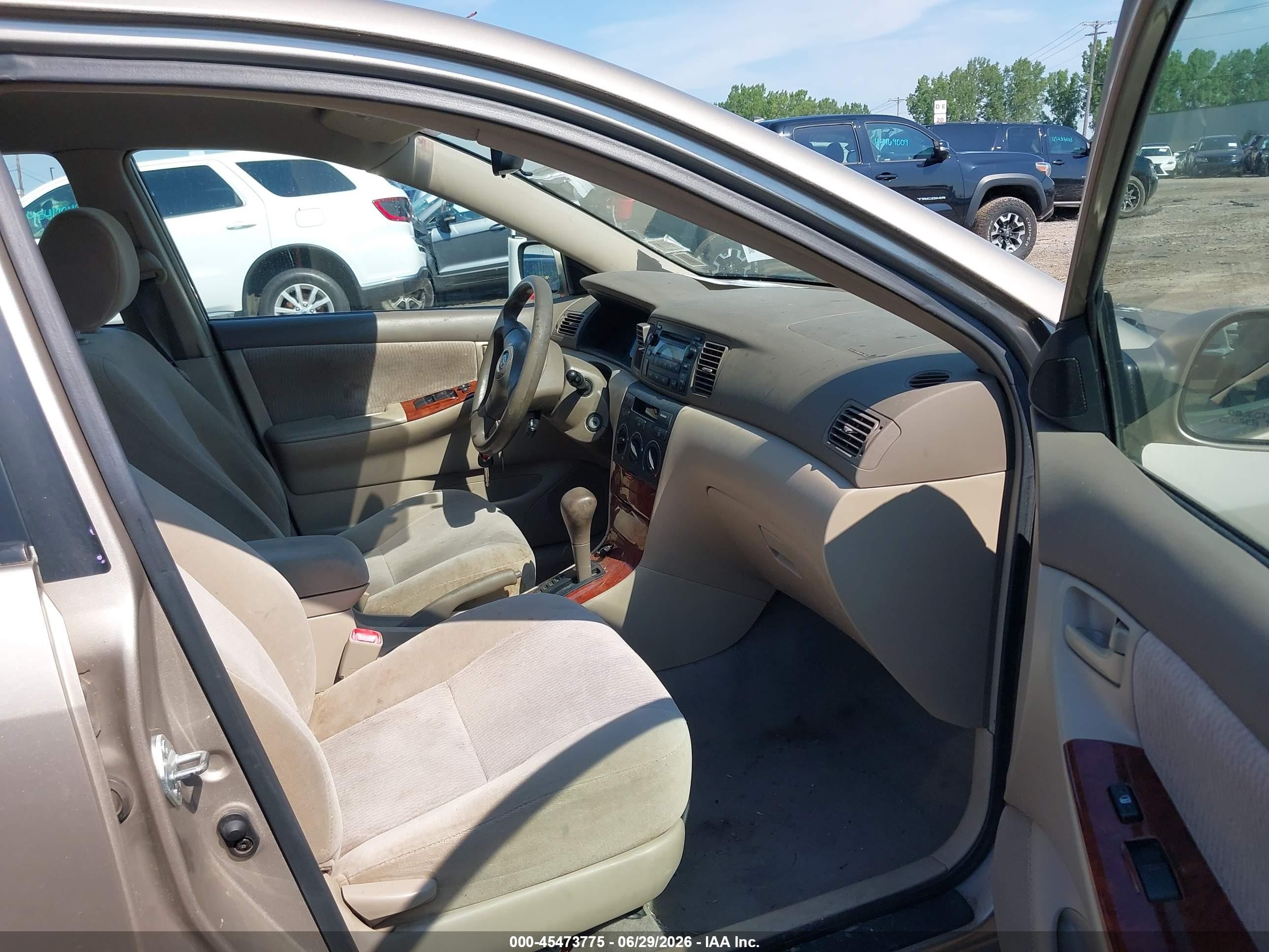 2005 Toyota Corolla Le Champagne vin: 2T1BR32E85C371574