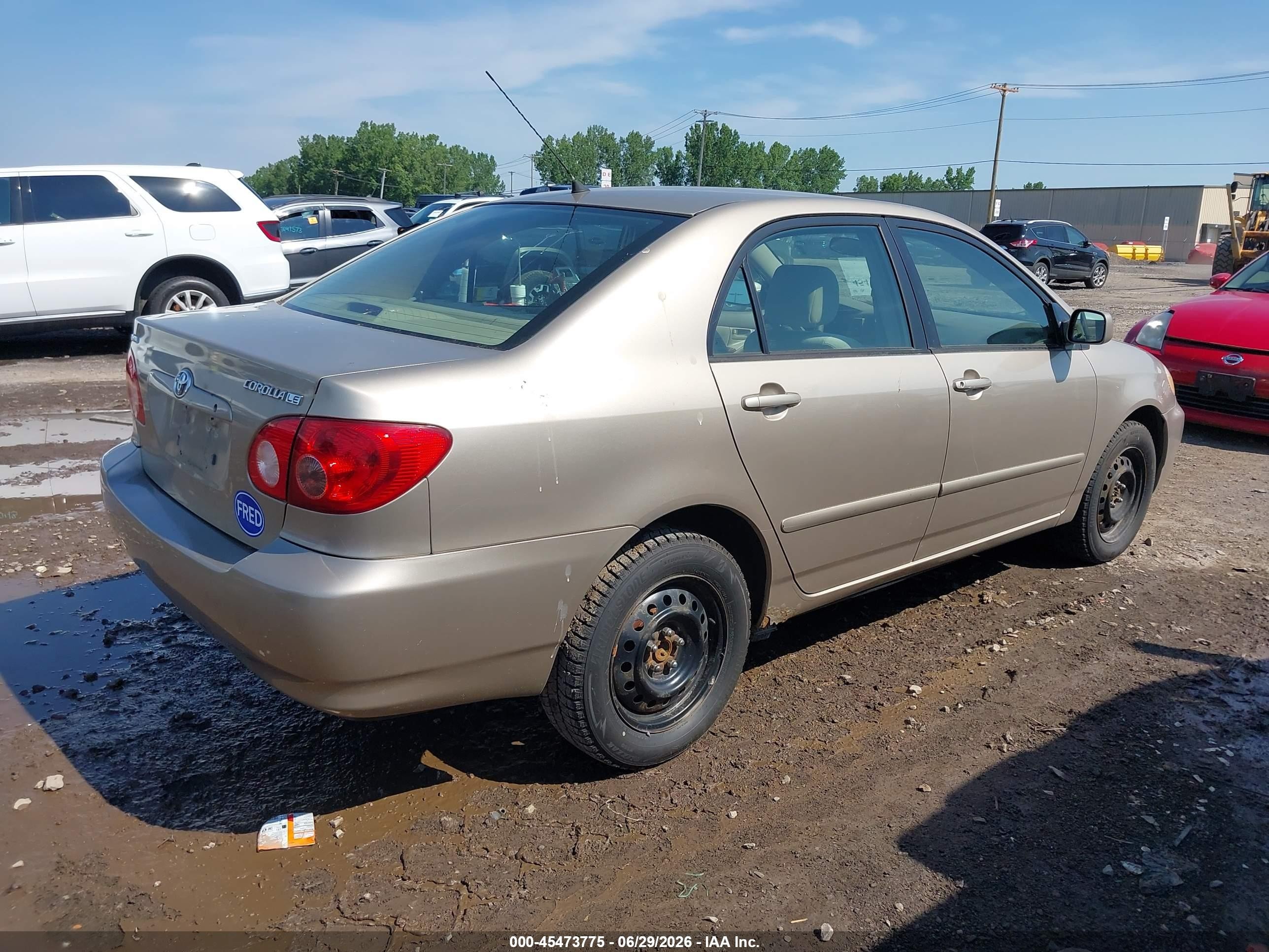 2005 Toyota Corolla Le Champagne vin: 2T1BR32E85C371574