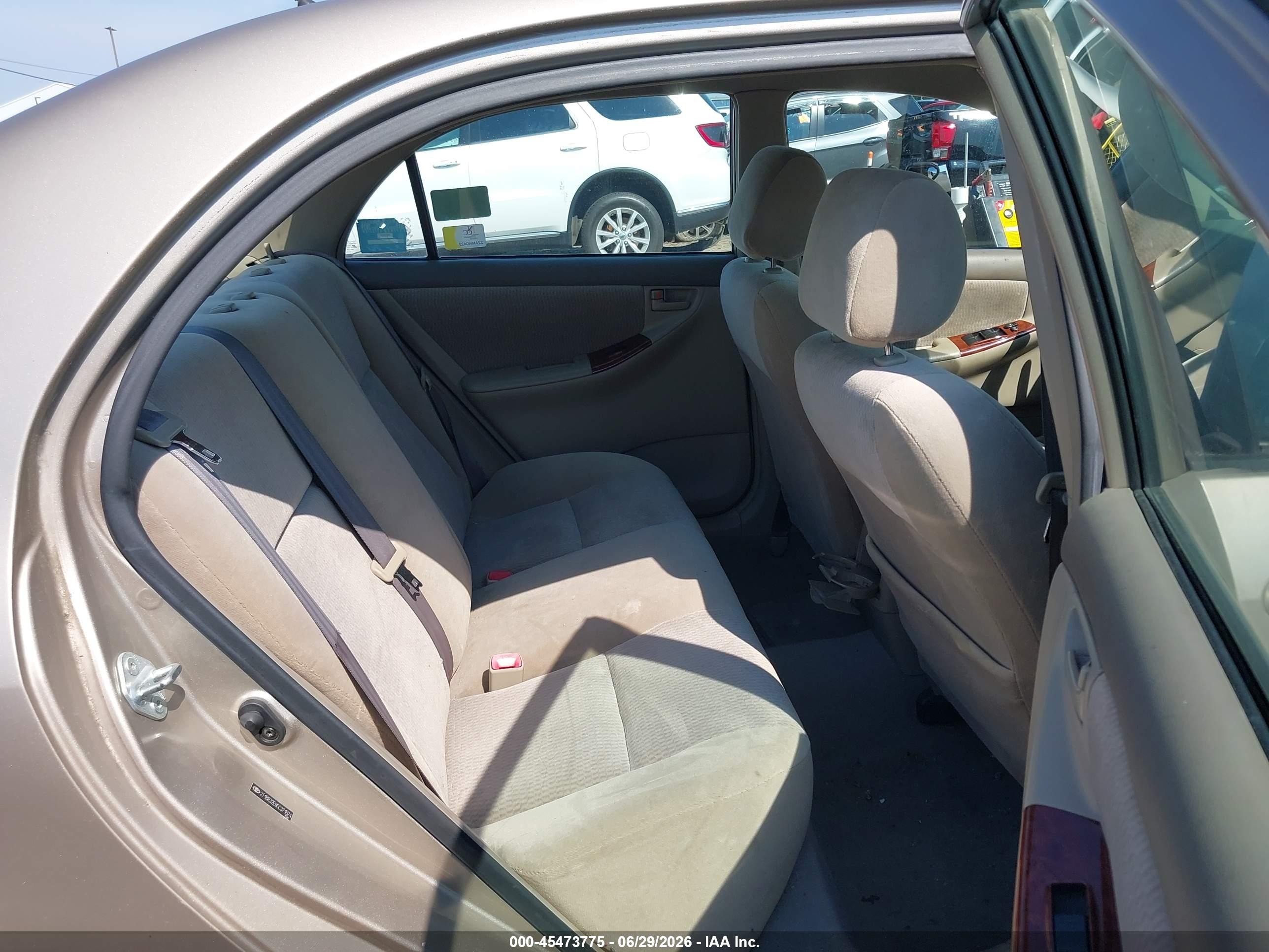 2005 Toyota Corolla Le Champagne vin: 2T1BR32E85C371574