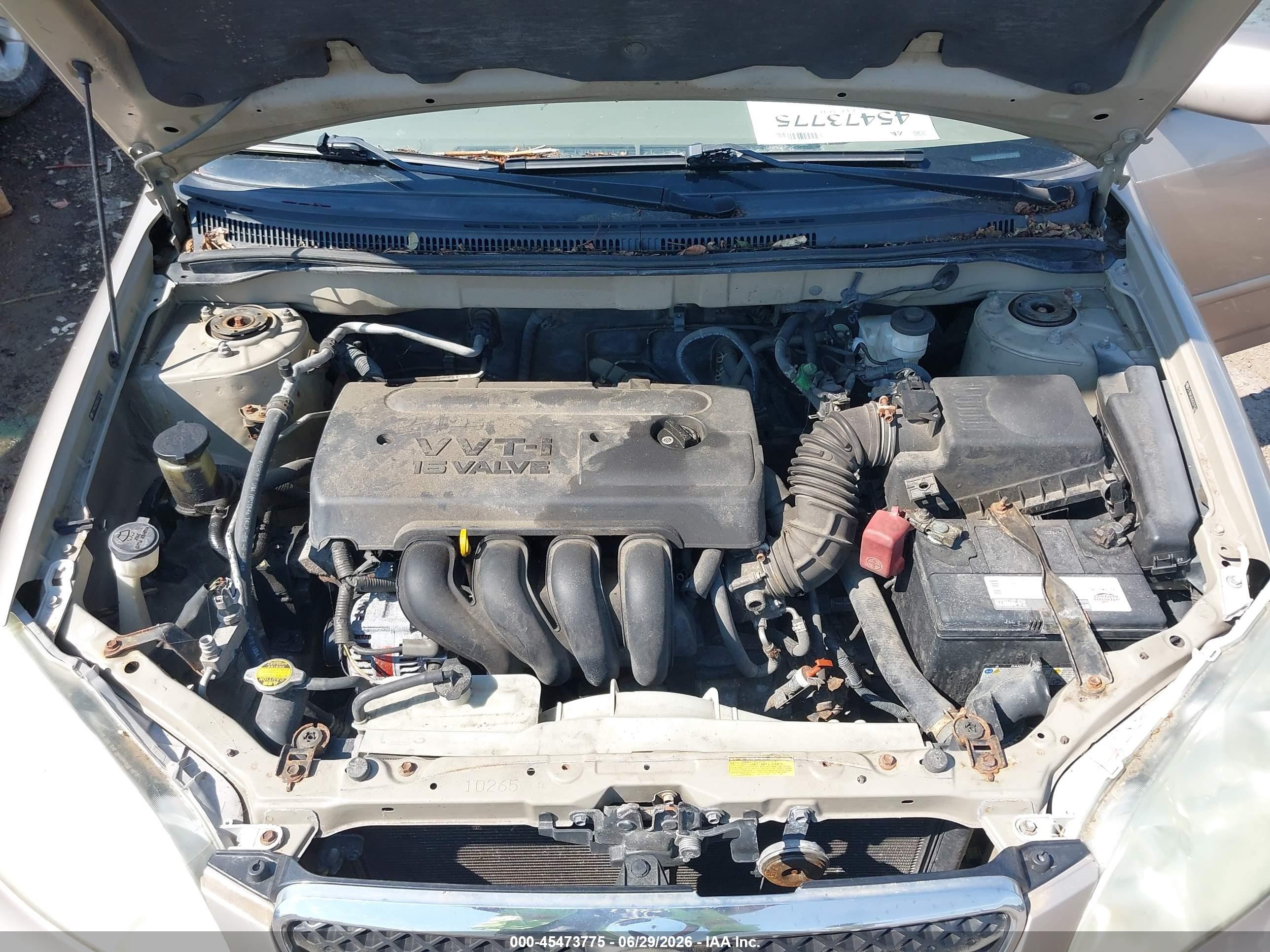 2005 Toyota Corolla Le Champagne vin: 2T1BR32E85C371574