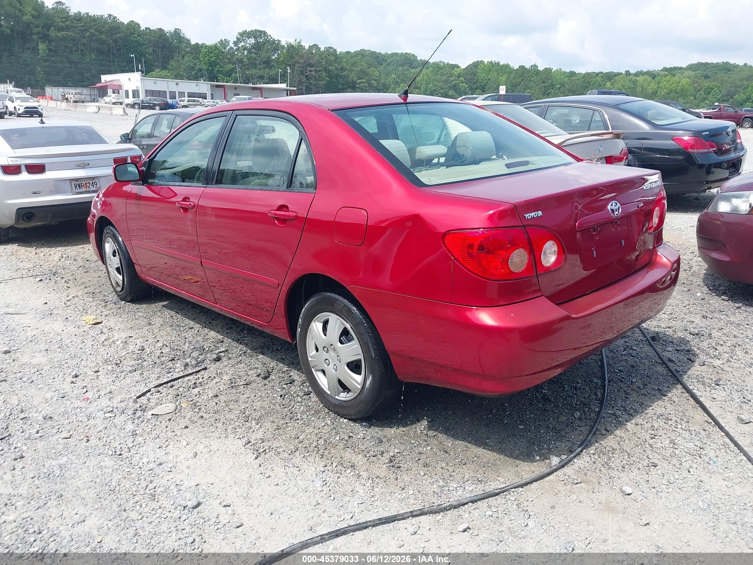 2005 Toyota Corolla Le Burgundy vin: 2T1BR32E85C438464