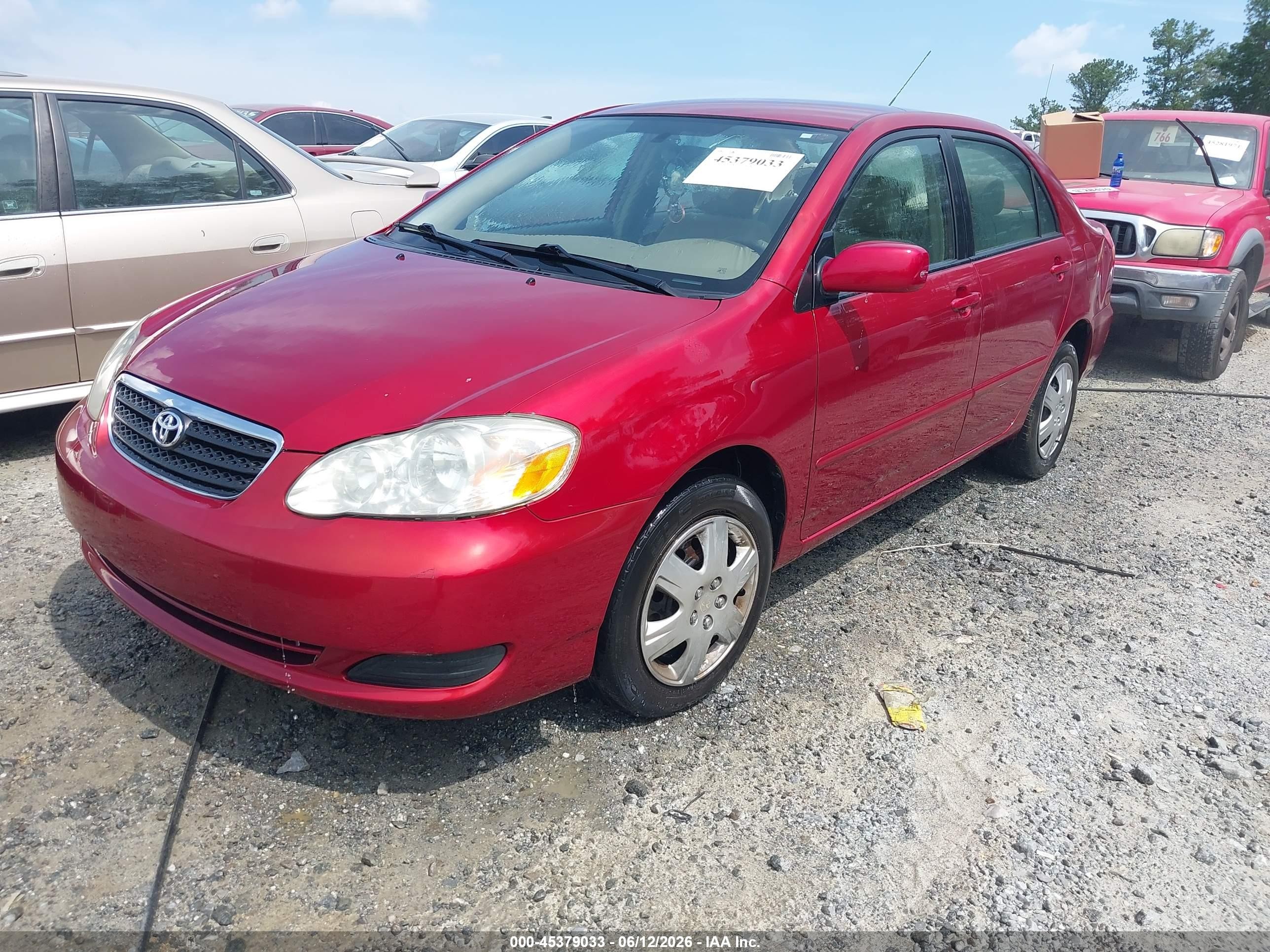 2005 Toyota Corolla Le Burgundy vin: 2T1BR32E85C438464
