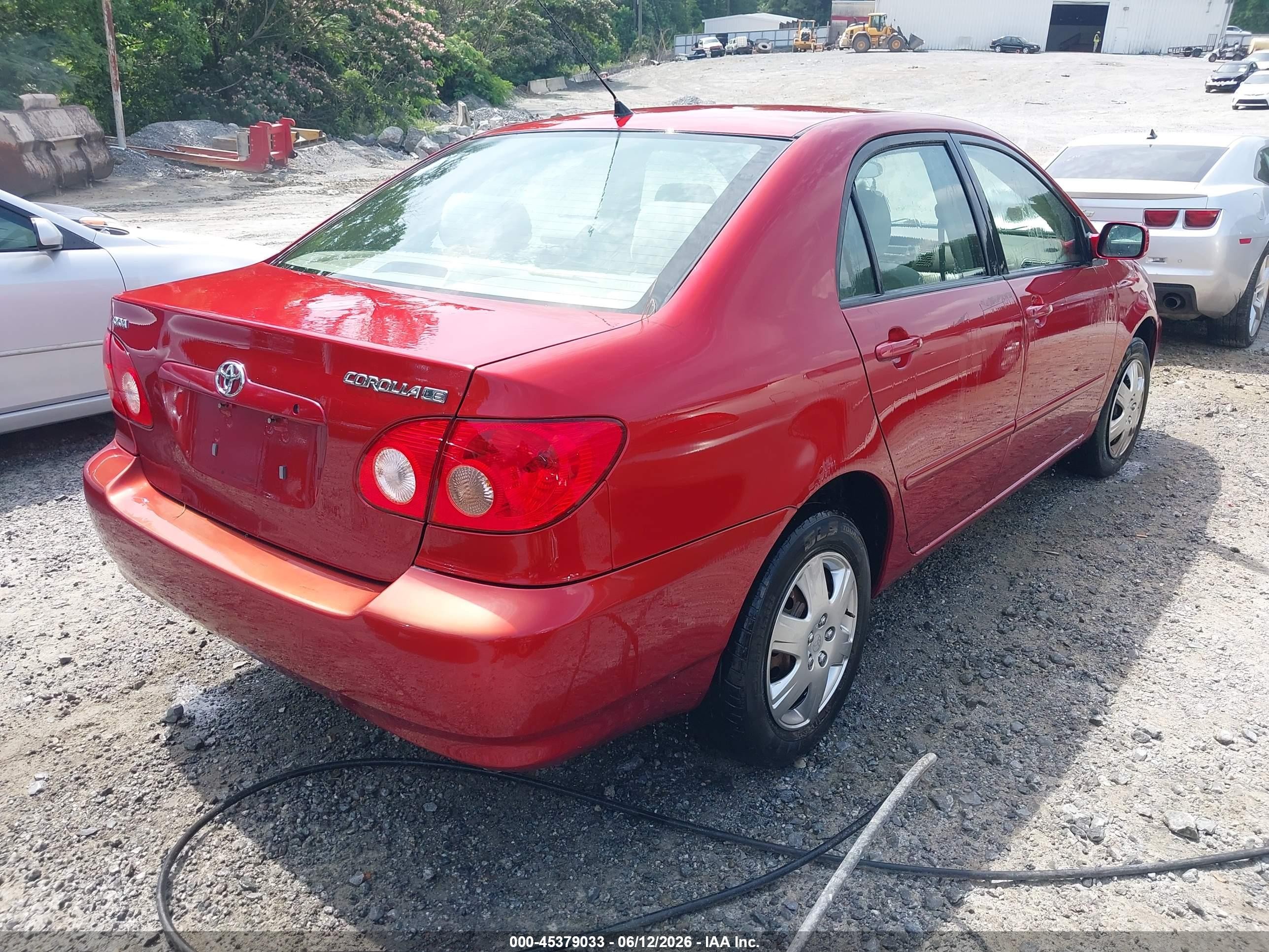 2005 Toyota Corolla Le Burgundy vin: 2T1BR32E85C438464
