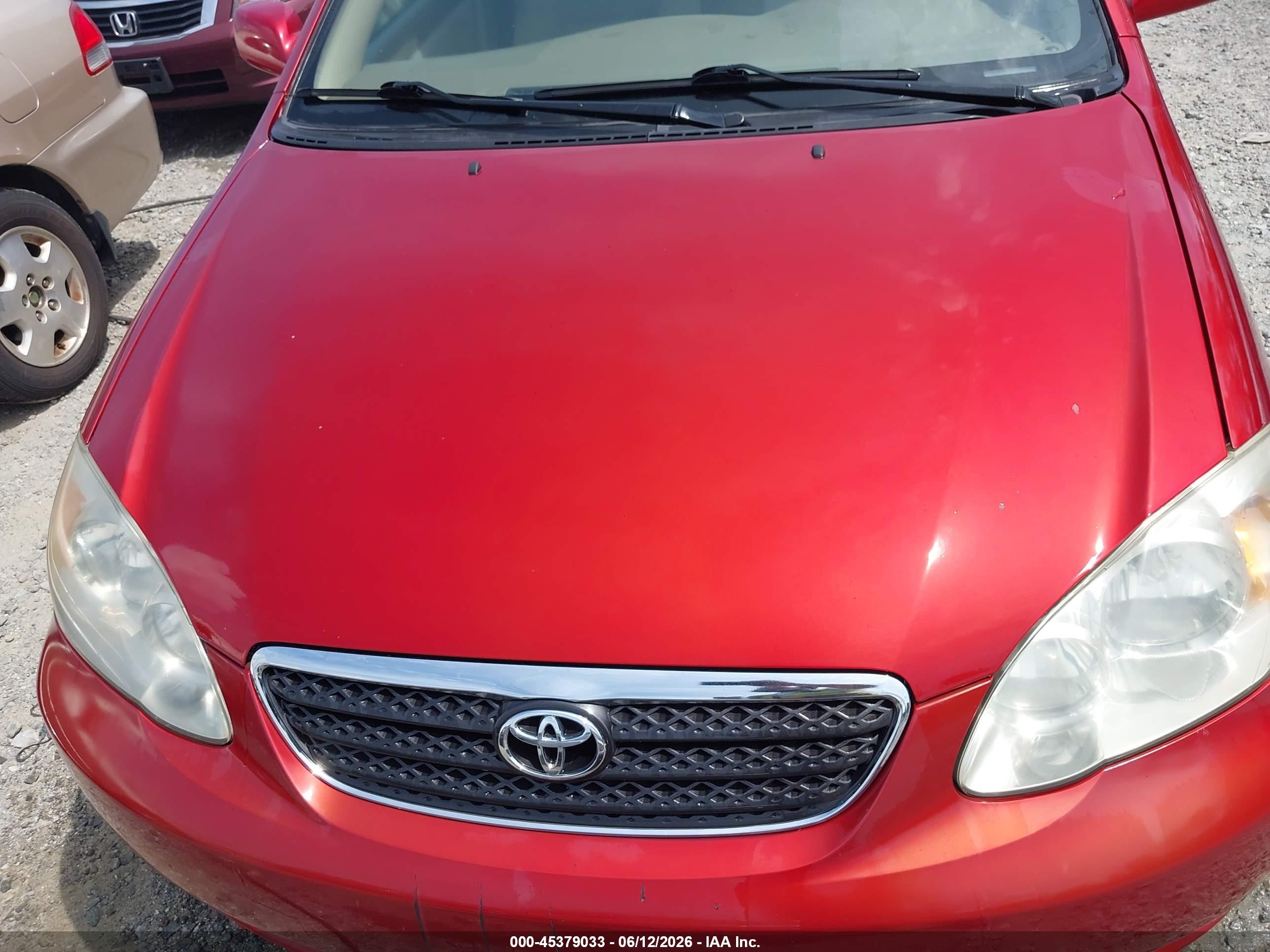 2005 Toyota Corolla Le Burgundy vin: 2T1BR32E85C438464