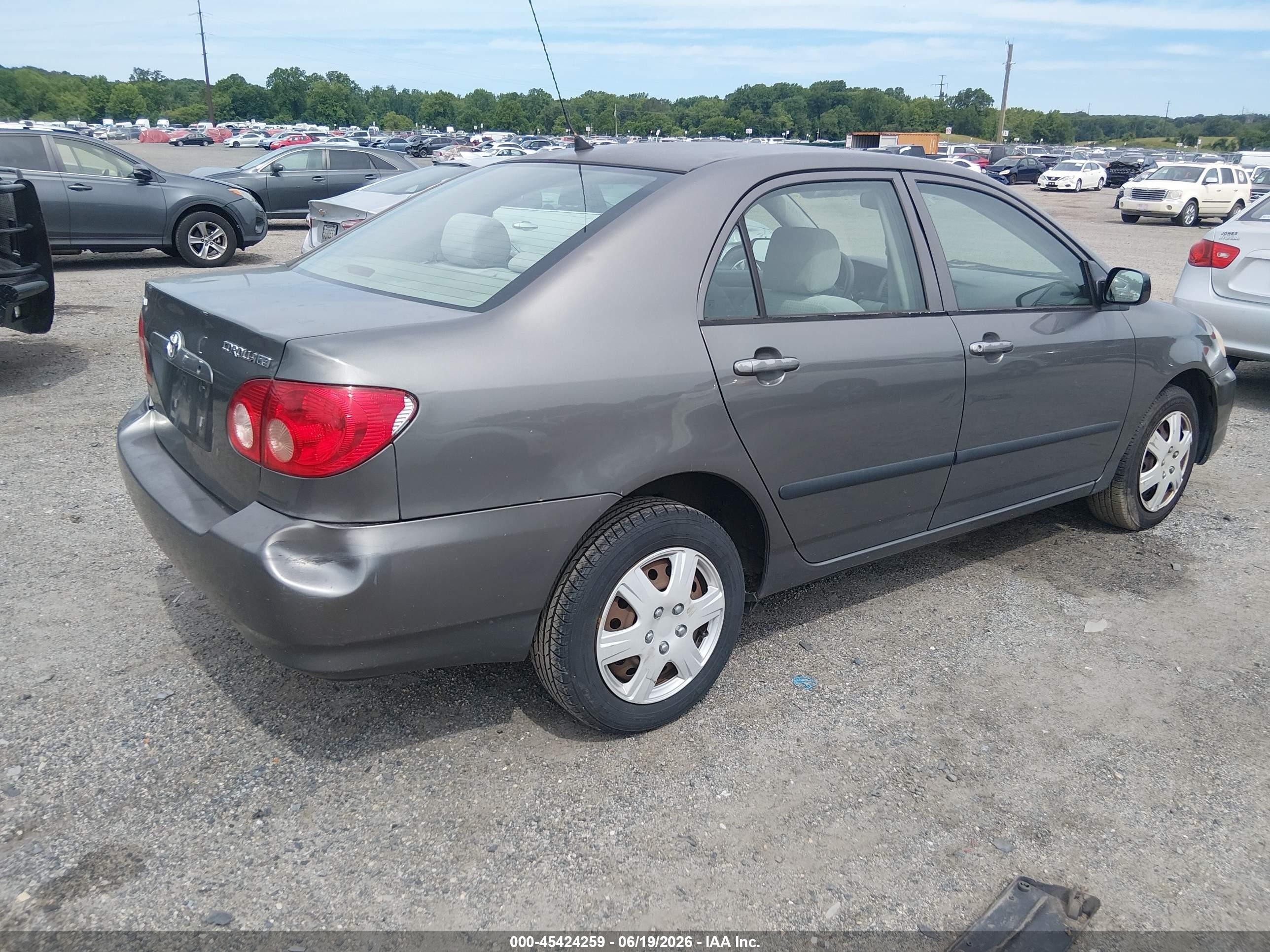2005 Toyota Corolla Ce Gray vin: 2T1BR32E85C473716