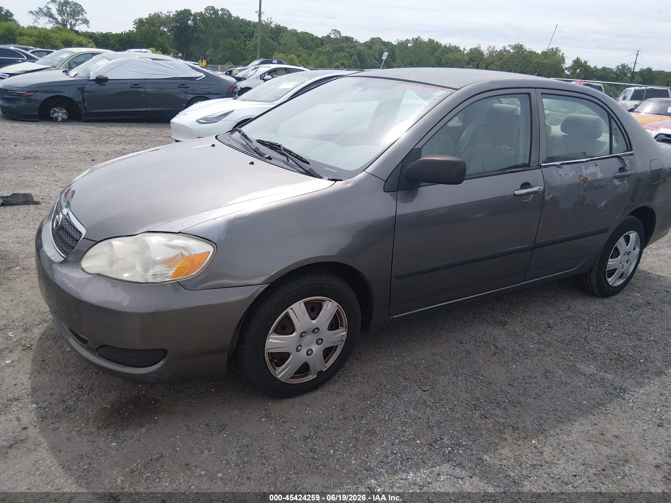 2005 Toyota Corolla Ce Gray vin: 2T1BR32E85C473716