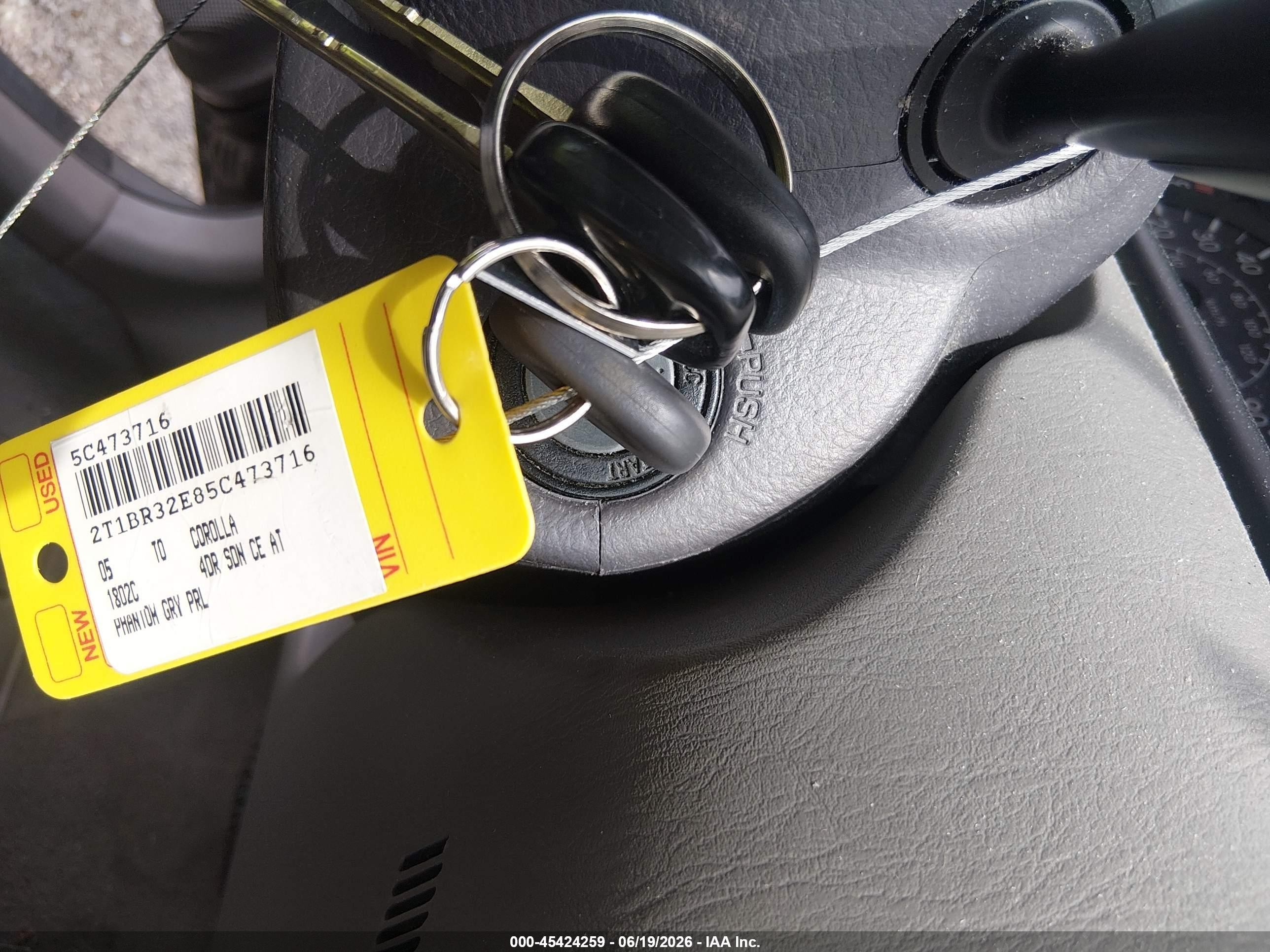 2005 Toyota Corolla Ce Gray vin: 2T1BR32E85C473716