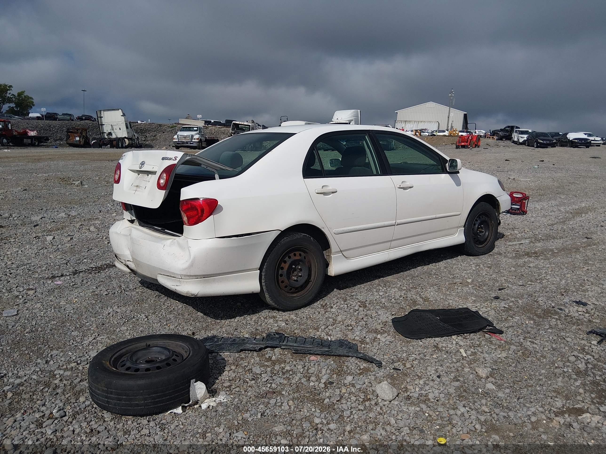 2005 Toyota Corolla S White vin: 2T1BR32E85C506732