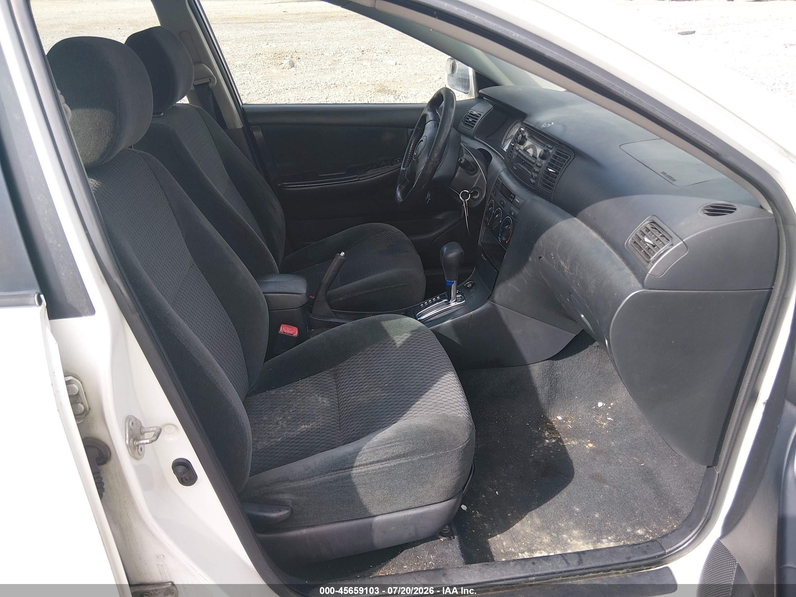 2005 Toyota Corolla S White vin: 2T1BR32E85C506732