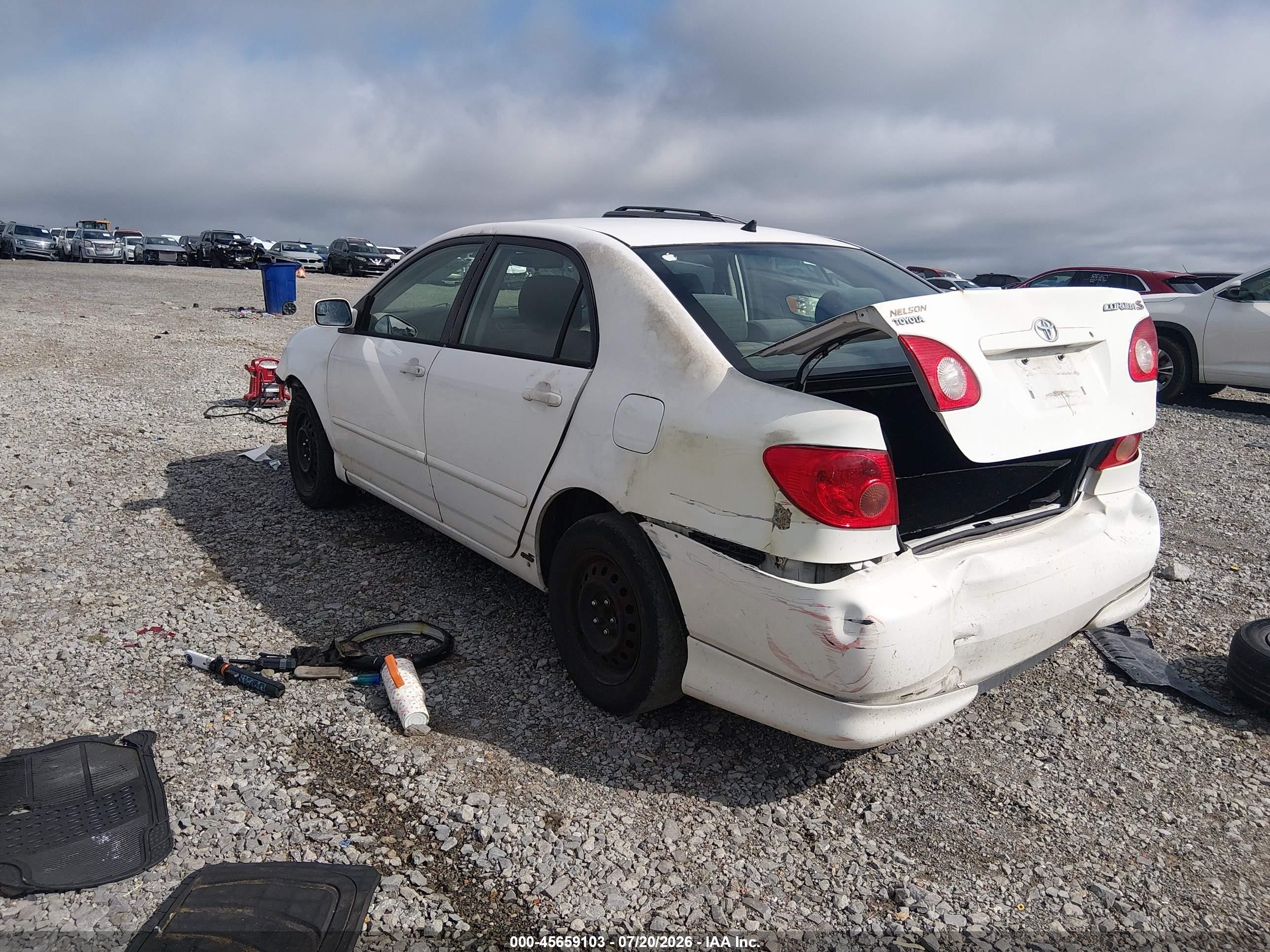 2005 Toyota Corolla S White vin: 2T1BR32E85C506732