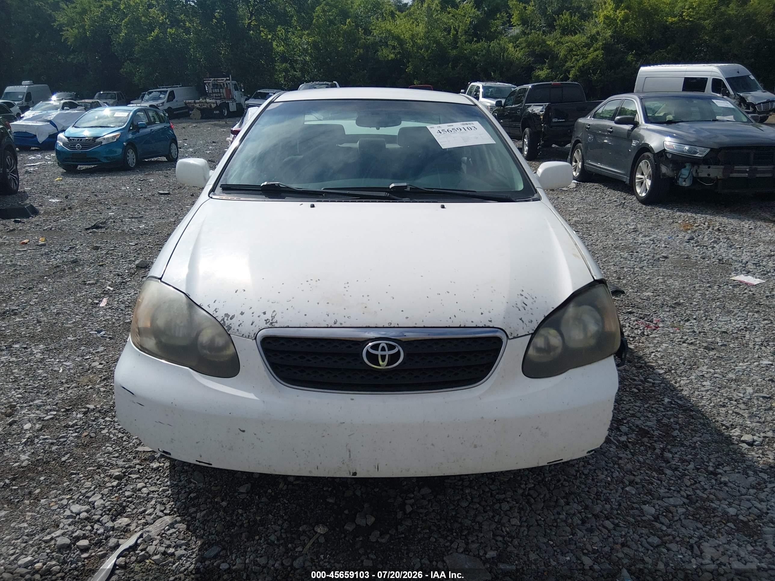2005 Toyota Corolla S White vin: 2T1BR32E85C506732