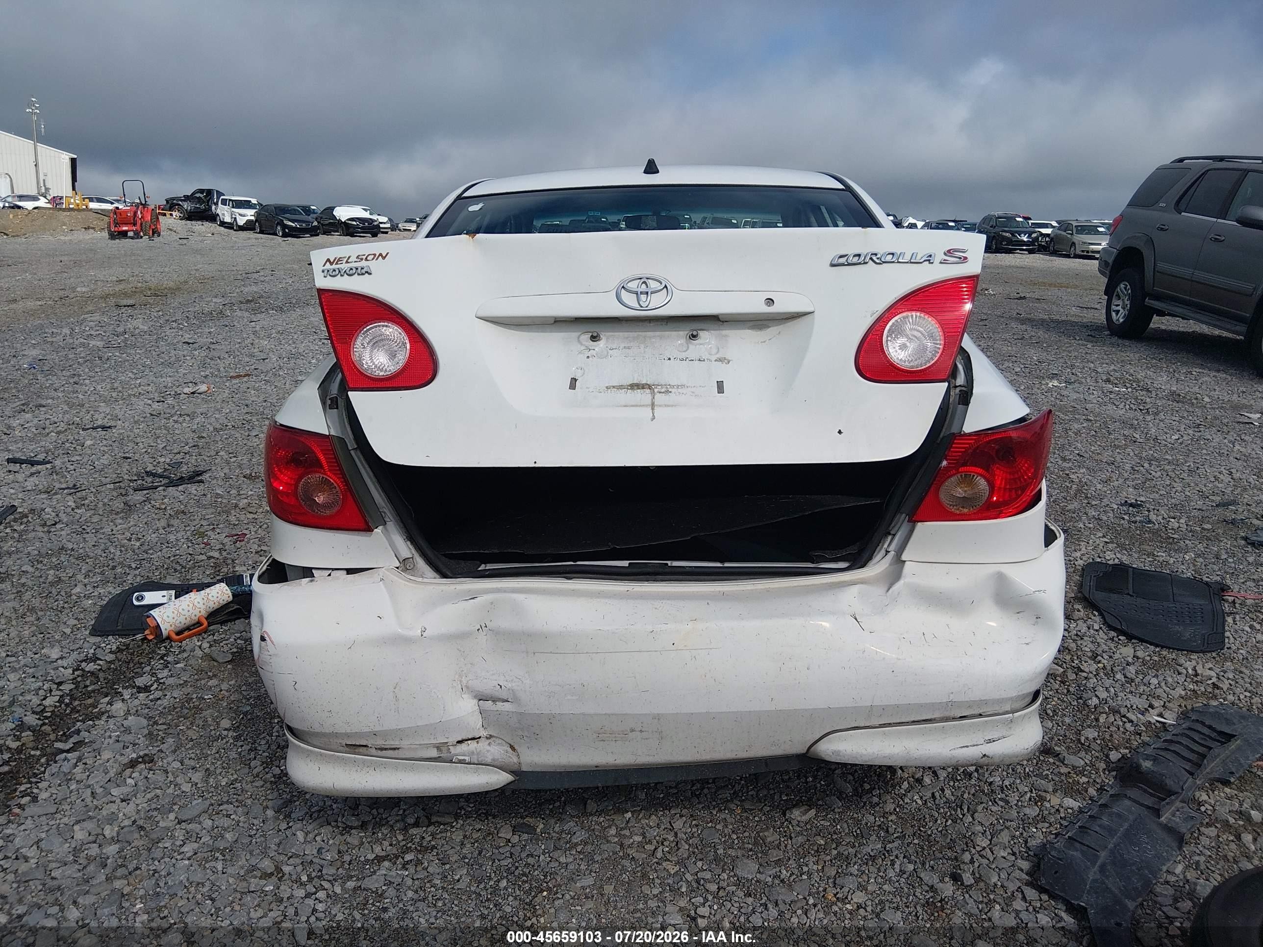 2005 Toyota Corolla S White vin: 2T1BR32E85C506732