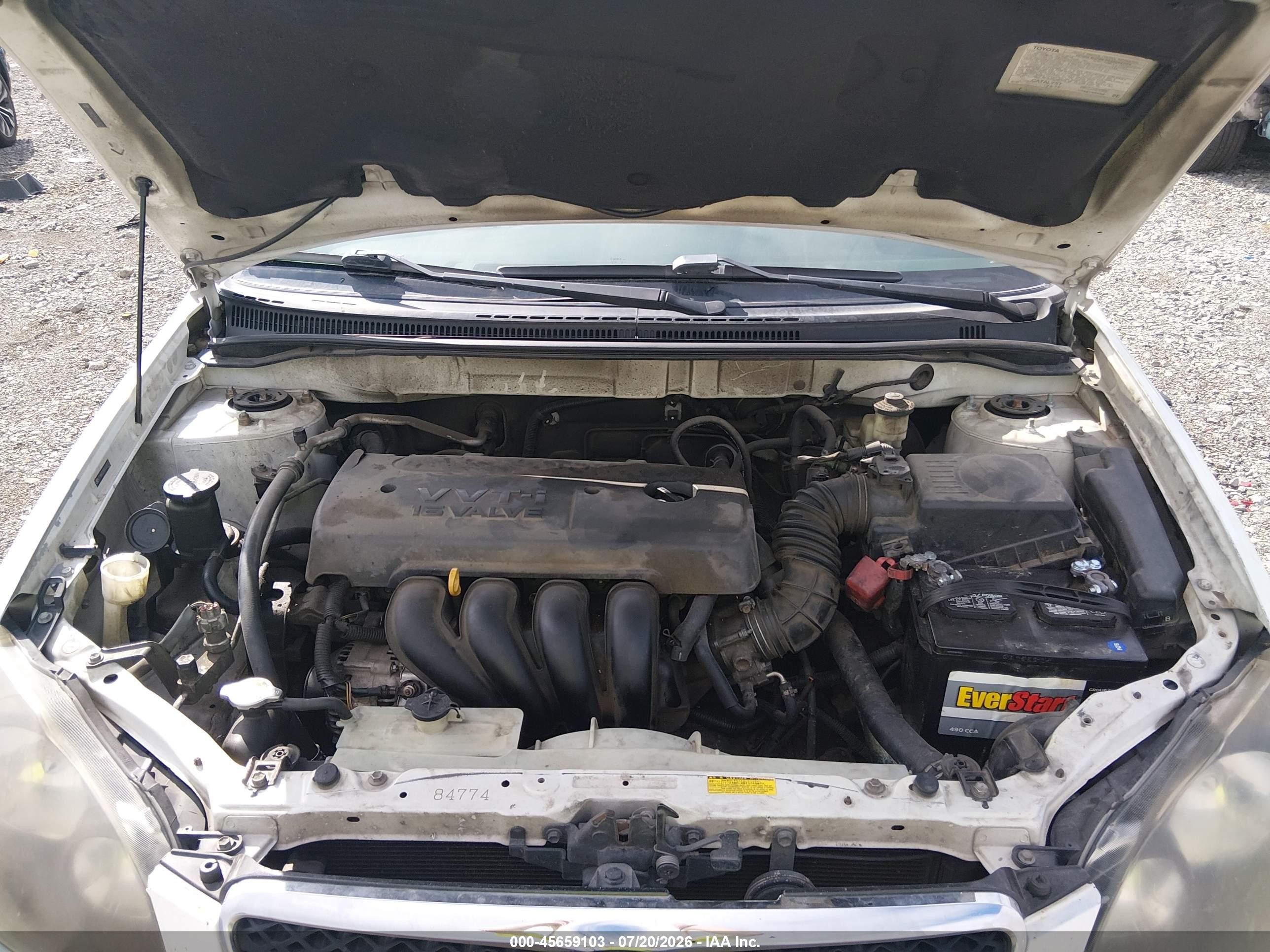 2005 Toyota Corolla S White vin: 2T1BR32E85C506732