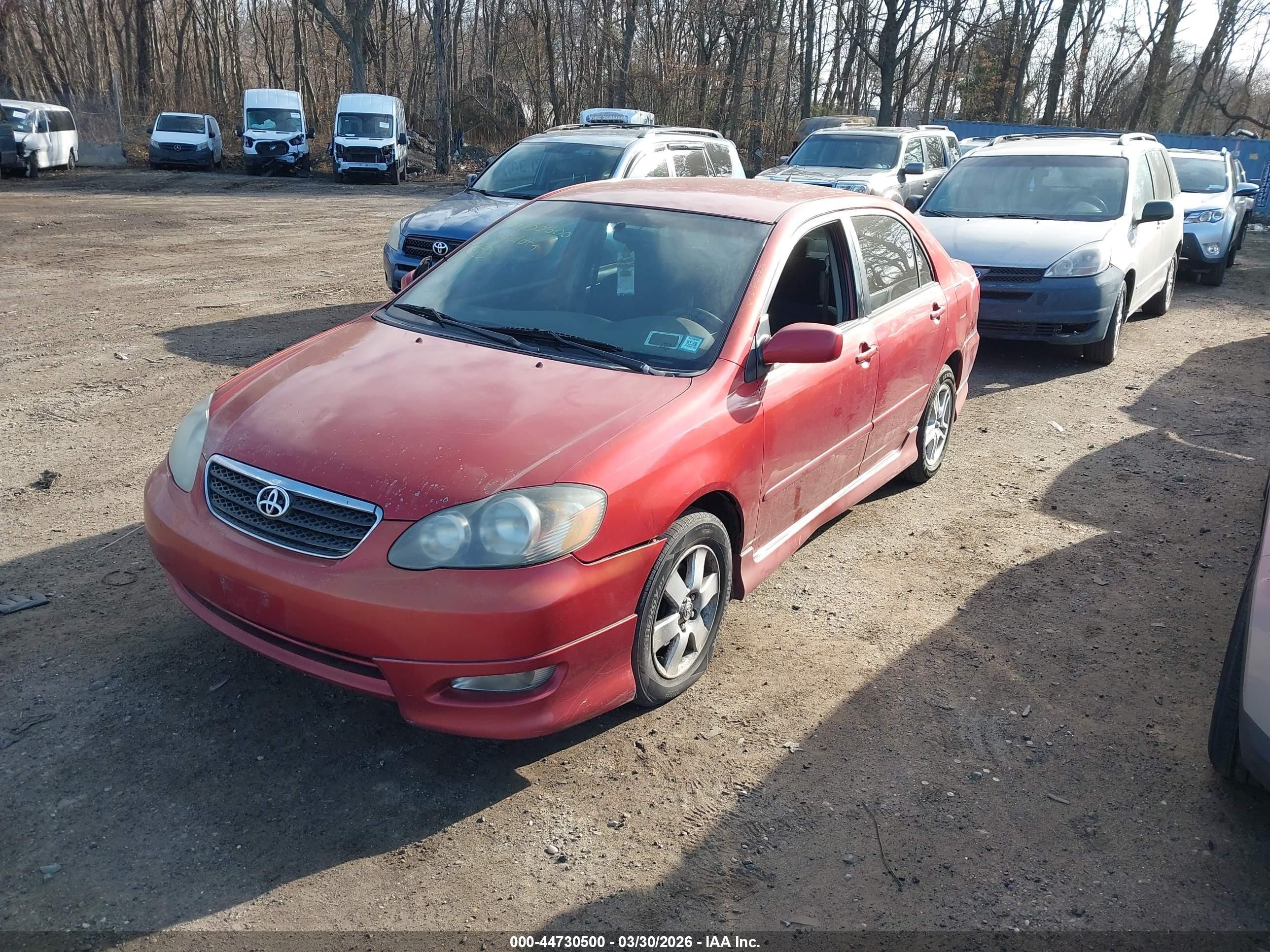 2006 Toyota Corolla S Red vin: 2T1BR32E86C559609