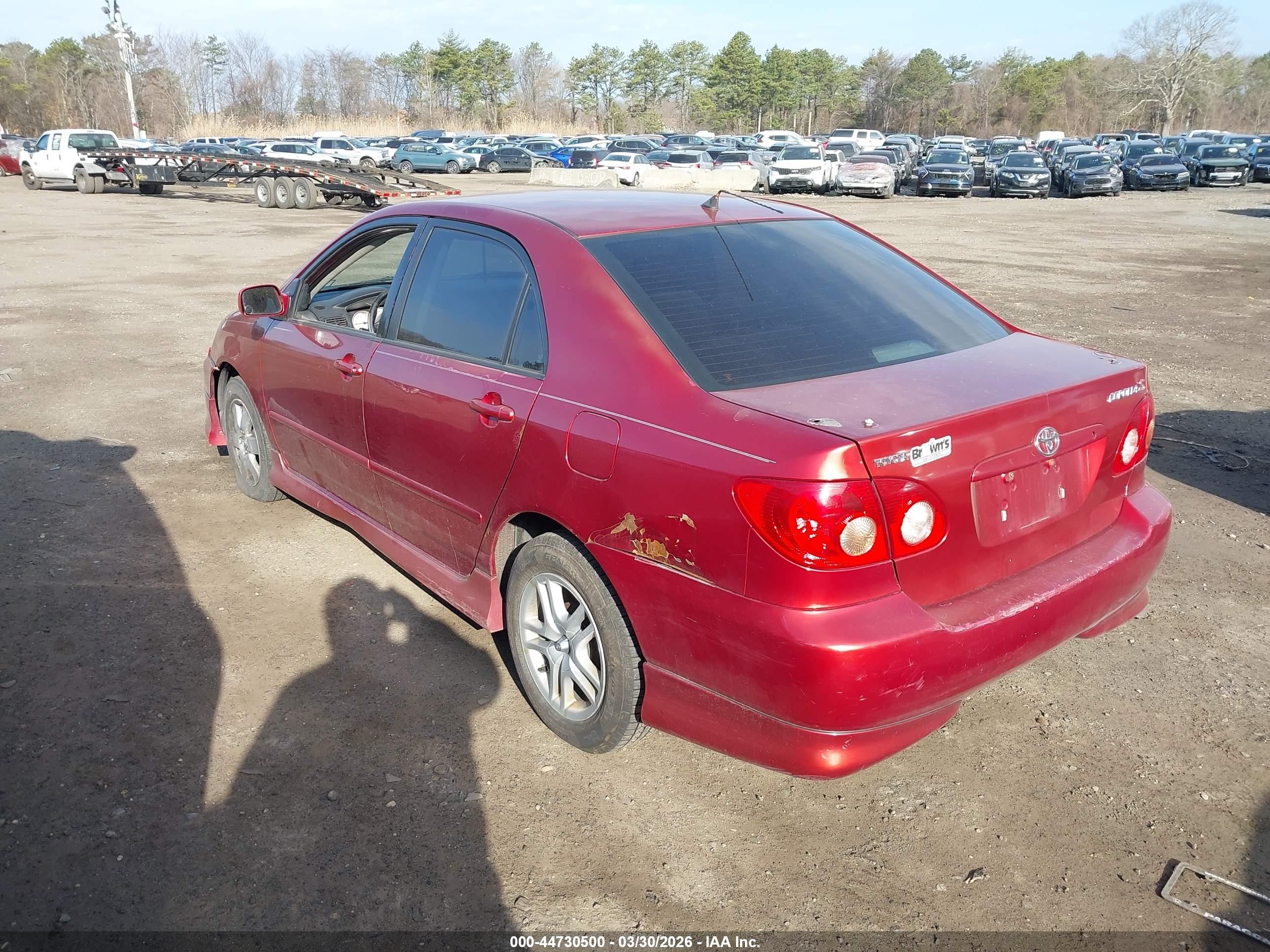 2006 Toyota Corolla S Red vin: 2T1BR32E86C559609