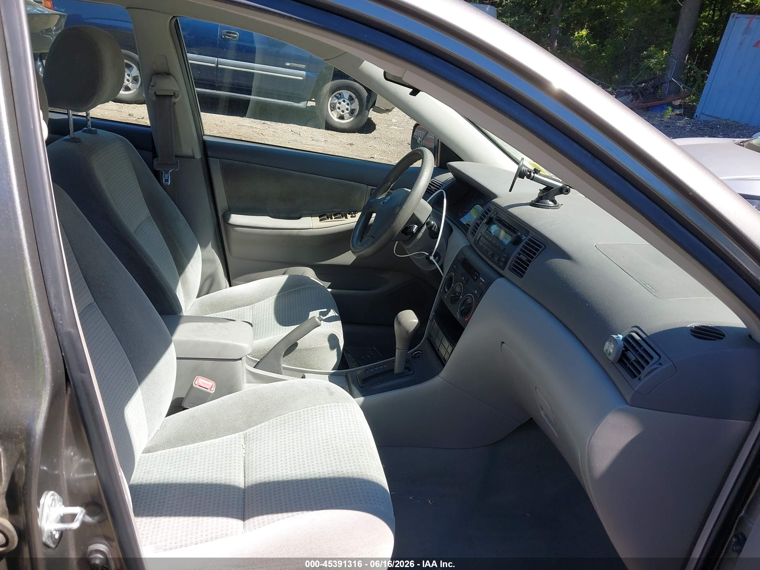 2006 Toyota Corolla Ce Gray vin: 2T1BR32E86C593033