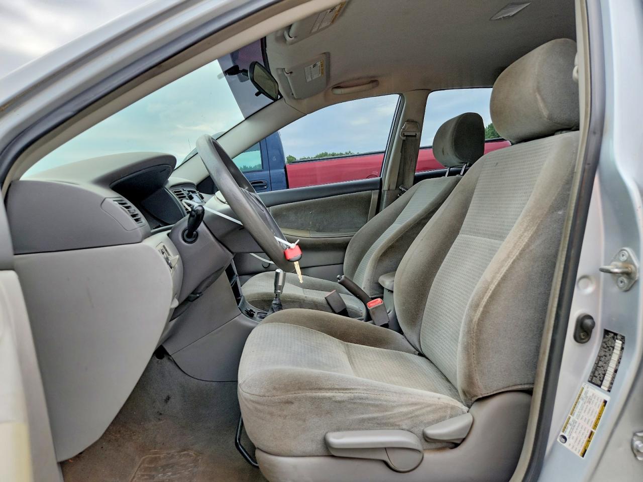 2006 Toyota Corolla Ce Silver vin: 2T1BR32E86C593453