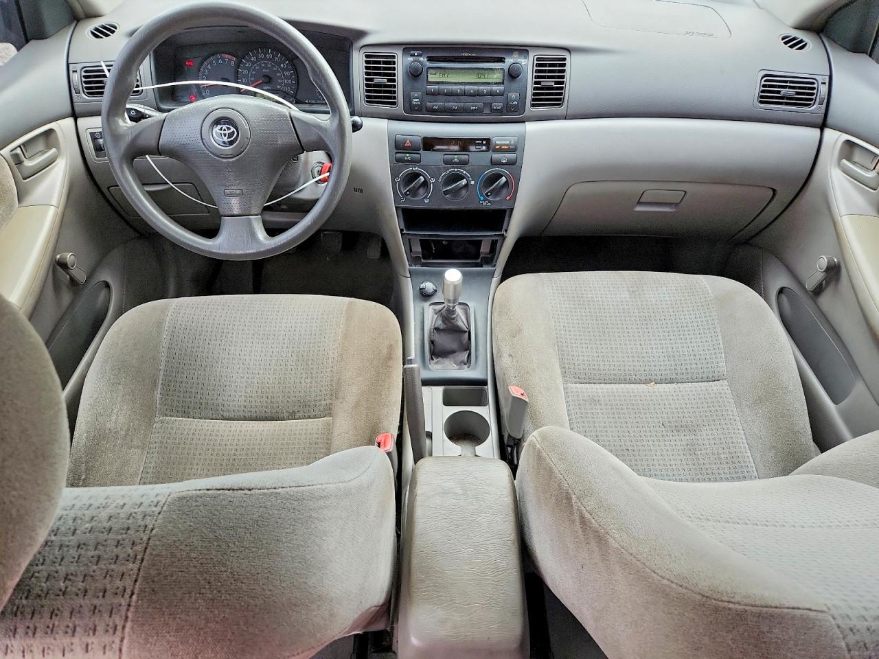 2006 Toyota Corolla Ce Silver vin: 2T1BR32E86C593453