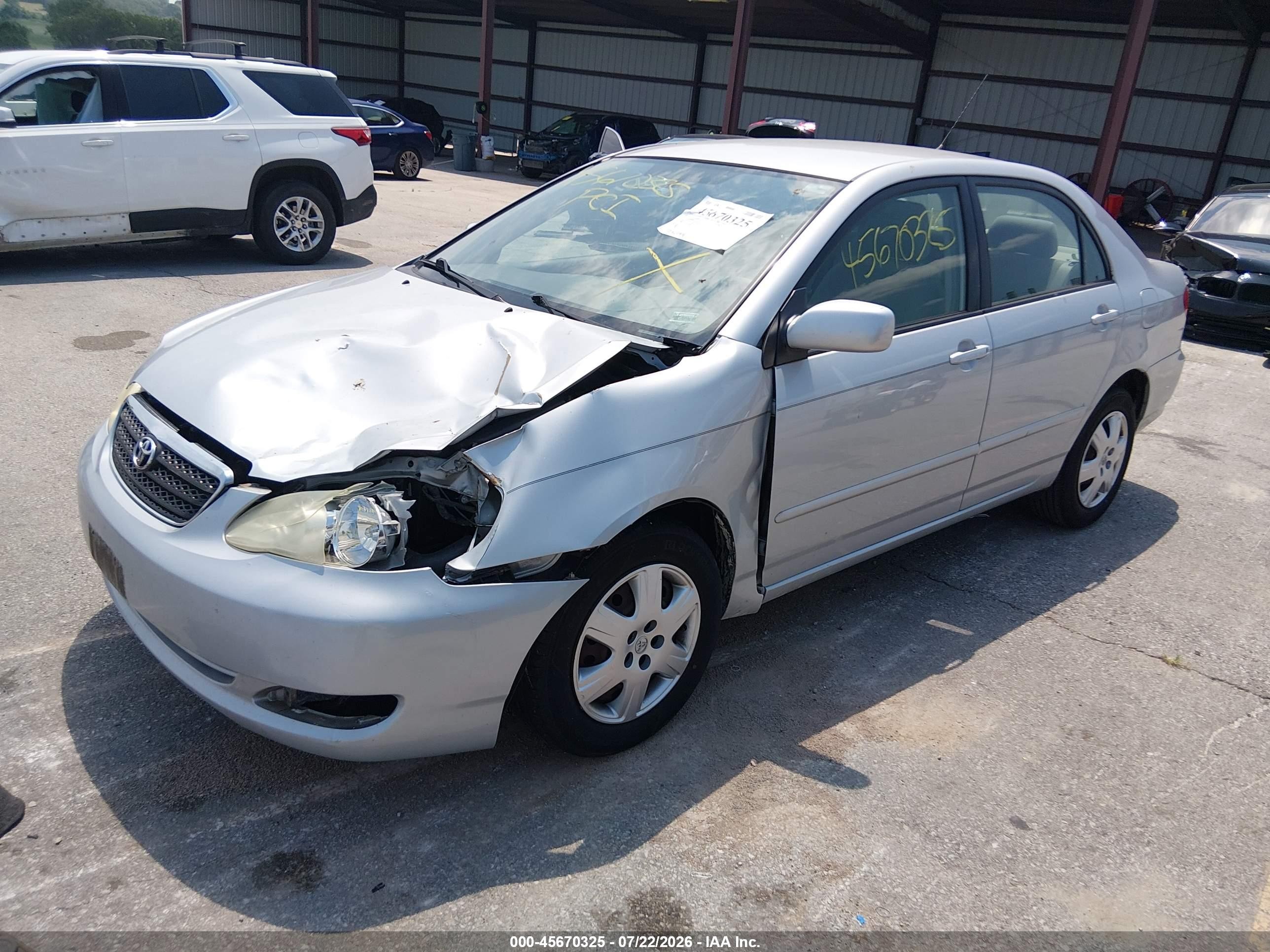 2006 Toyota Corolla Le Silver vin: 2T1BR32E86C656258