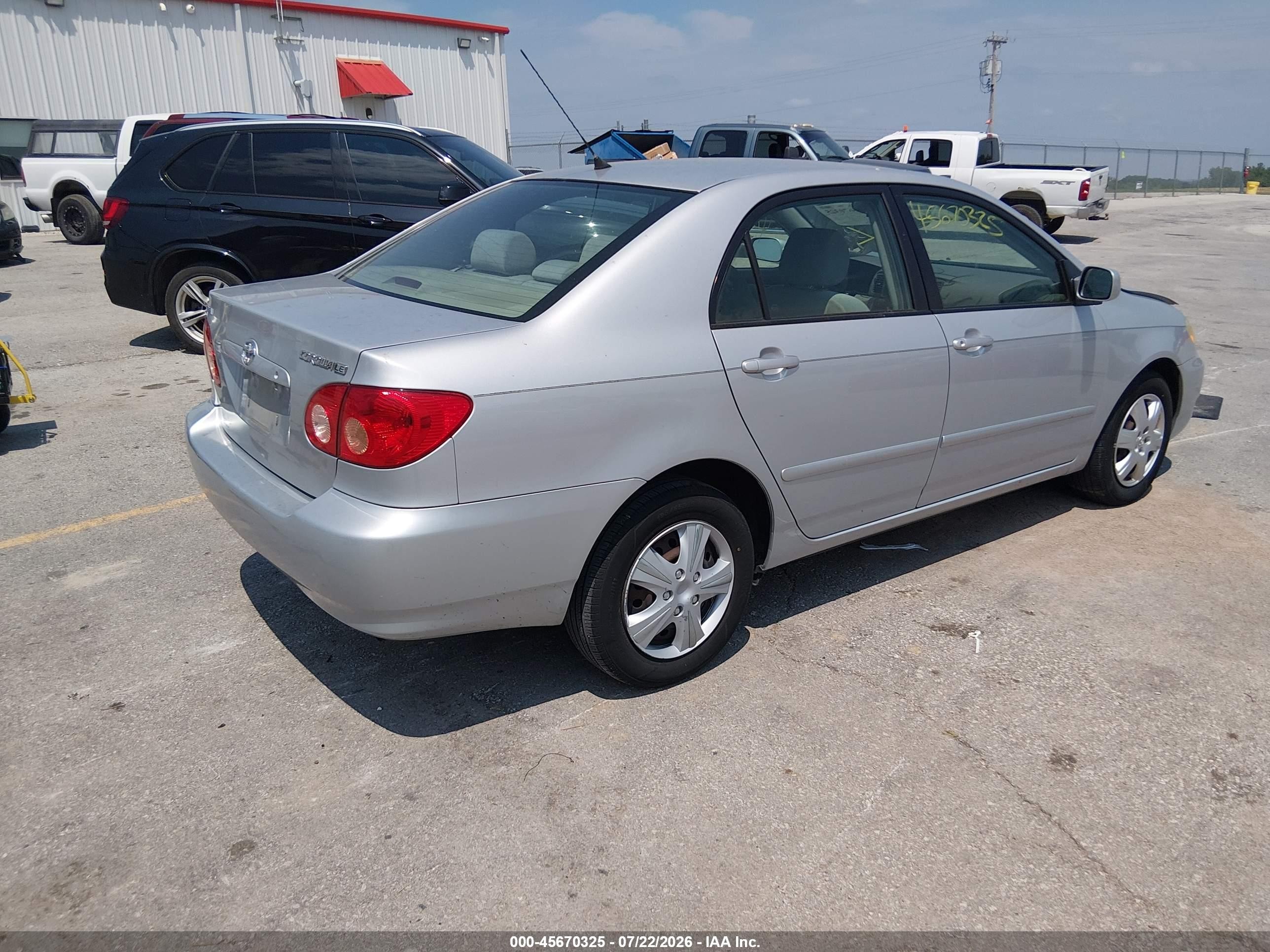 2006 Toyota Corolla Le Silver vin: 2T1BR32E86C656258