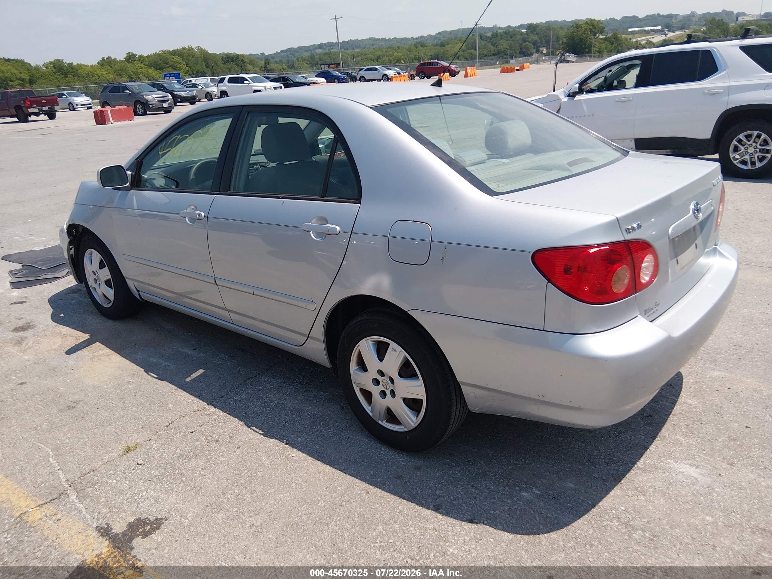2006 Toyota Corolla Le Silver vin: 2T1BR32E86C656258