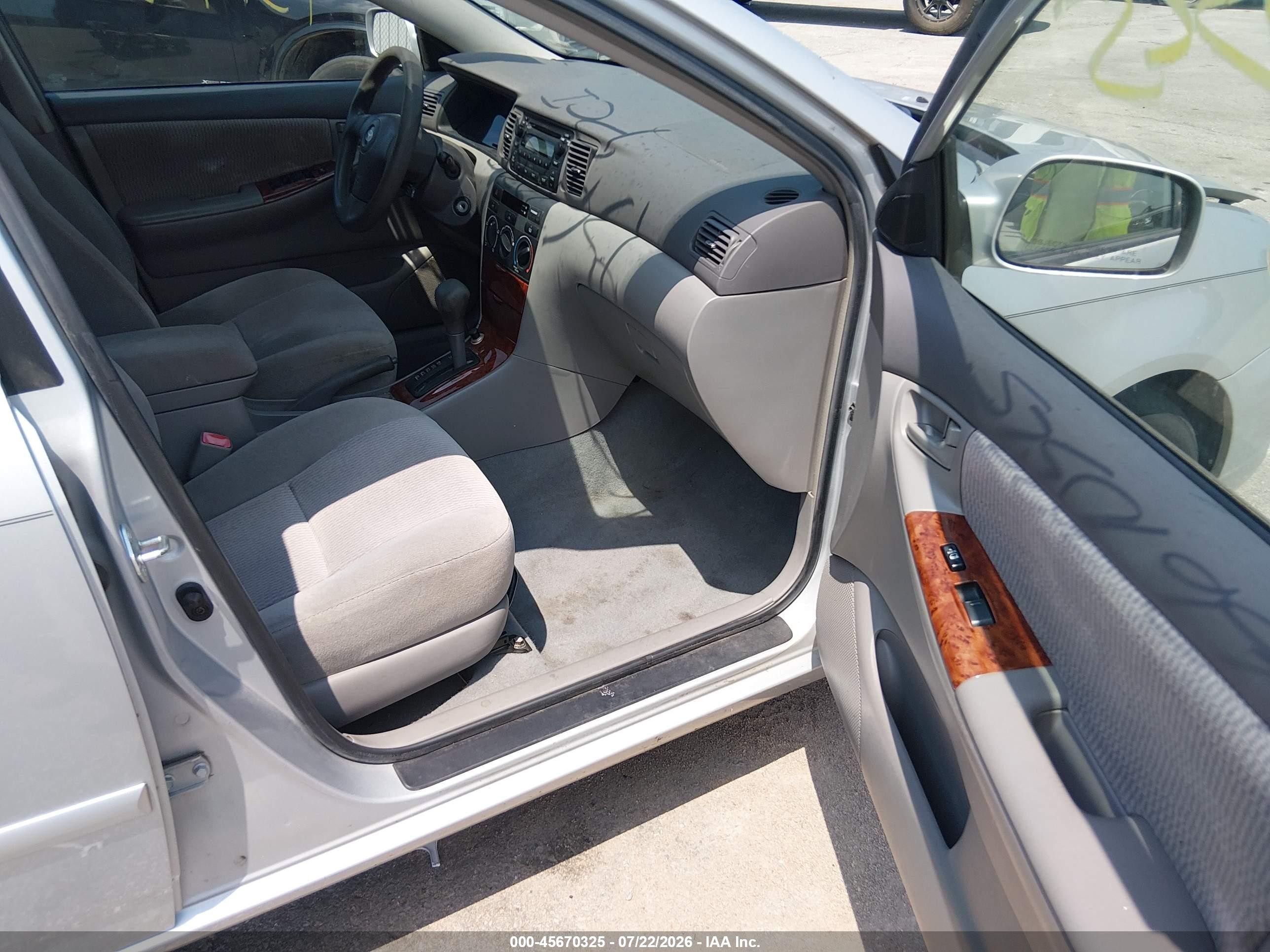 2006 Toyota Corolla Le Silver vin: 2T1BR32E86C656258