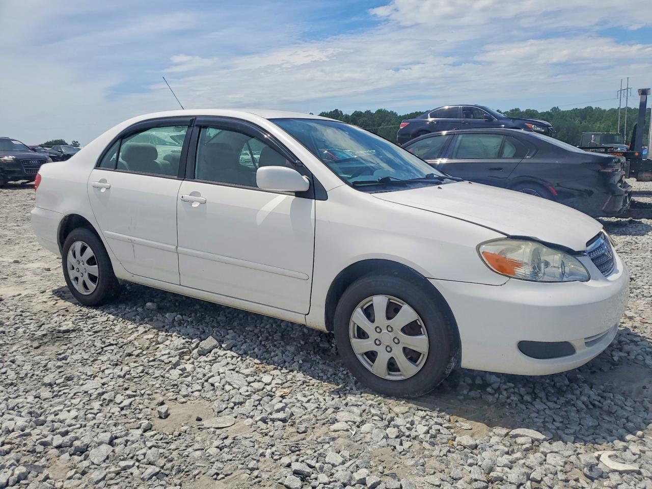 2006 Toyota Corolla Le White vin: 2T1BR32E86C686036