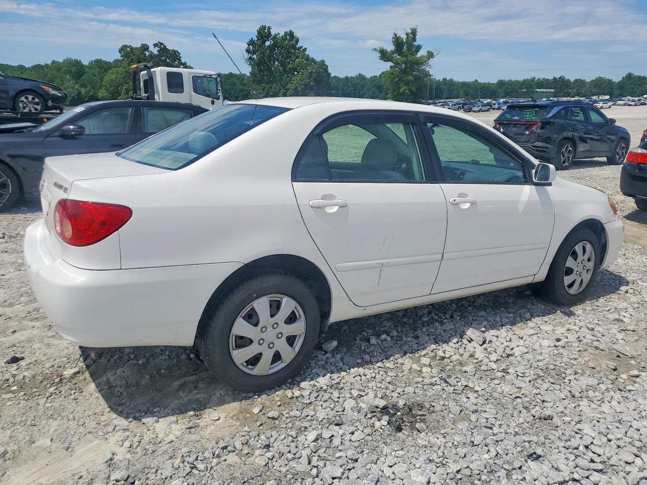 2006 Toyota Corolla Le White vin: 2T1BR32E86C686036
