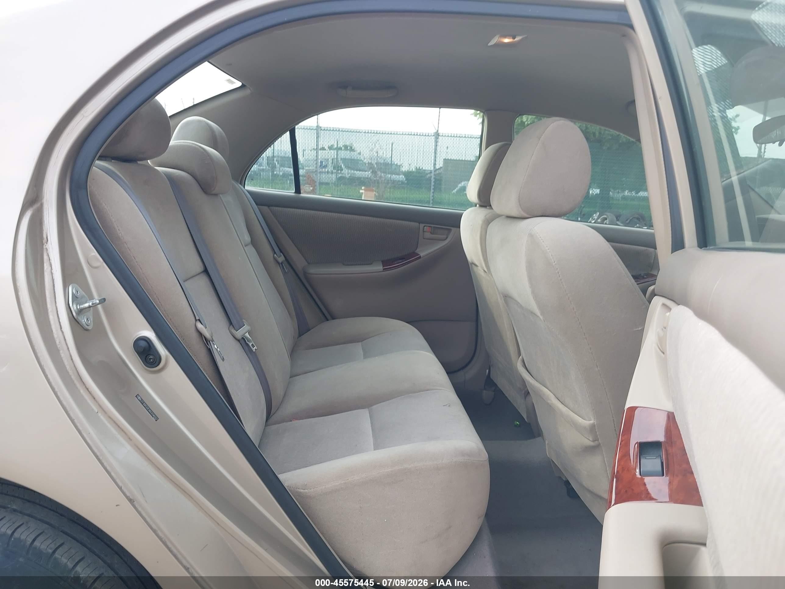 2006 Toyota Corolla Le Tan vin: 2T1BR32E86C698767