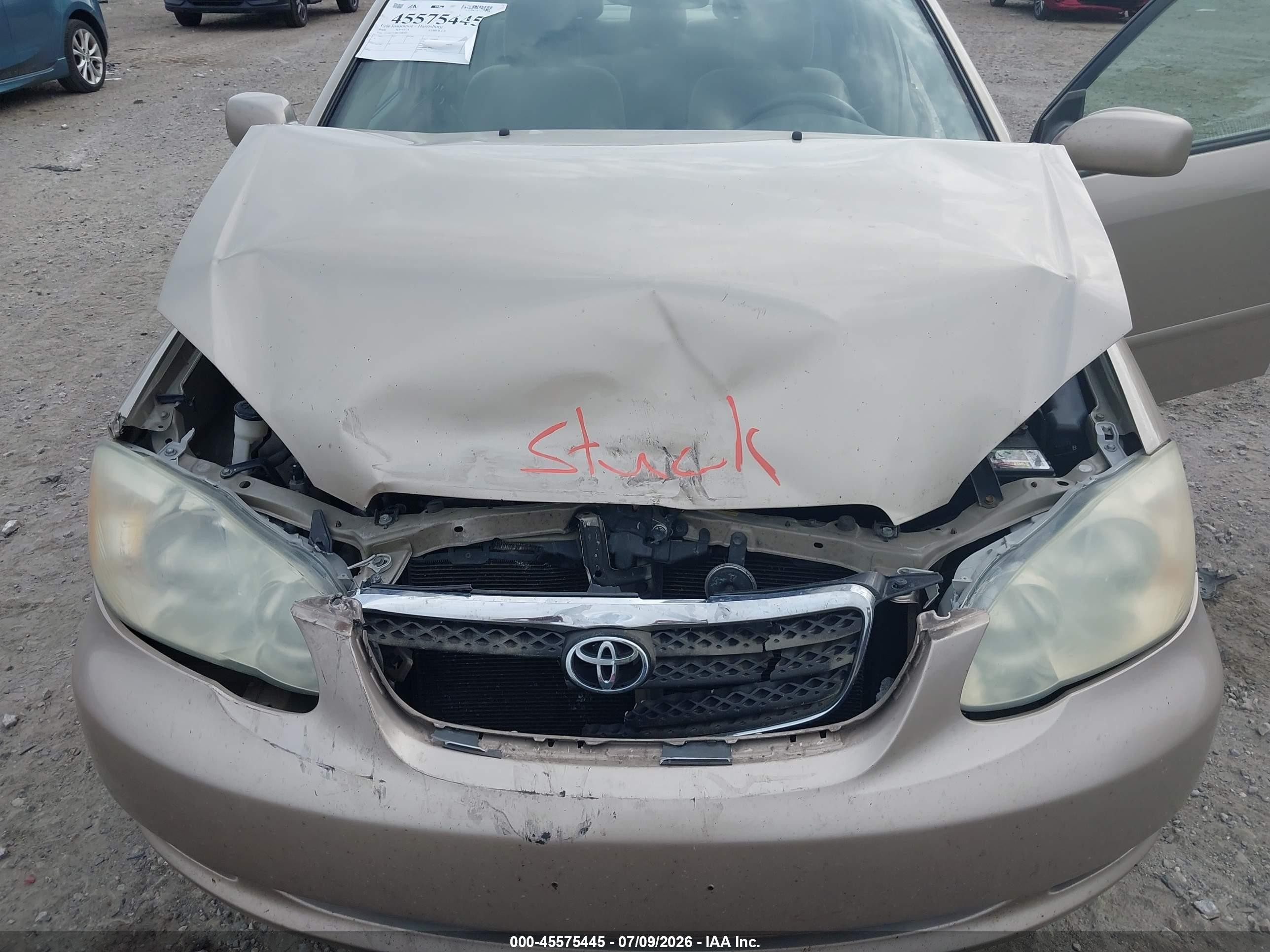 2006 Toyota Corolla Le Tan vin: 2T1BR32E86C698767