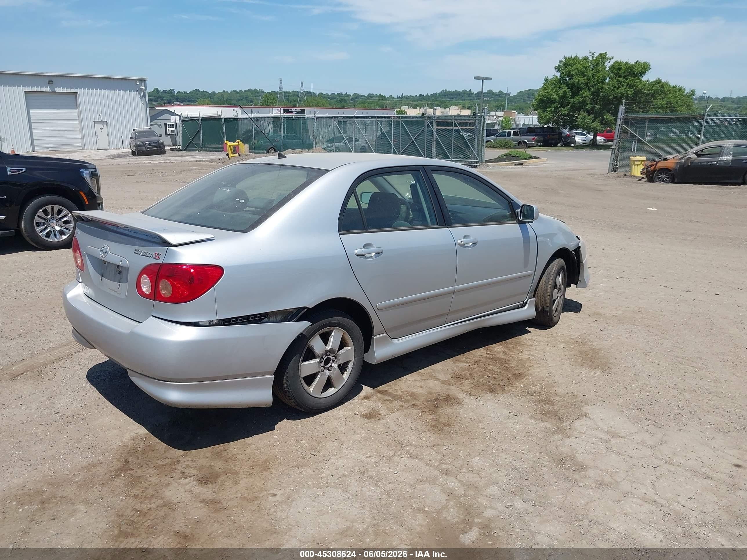 2006 Toyota Corolla Ce/le/s Silver vin: 2T1BR32E86C704597