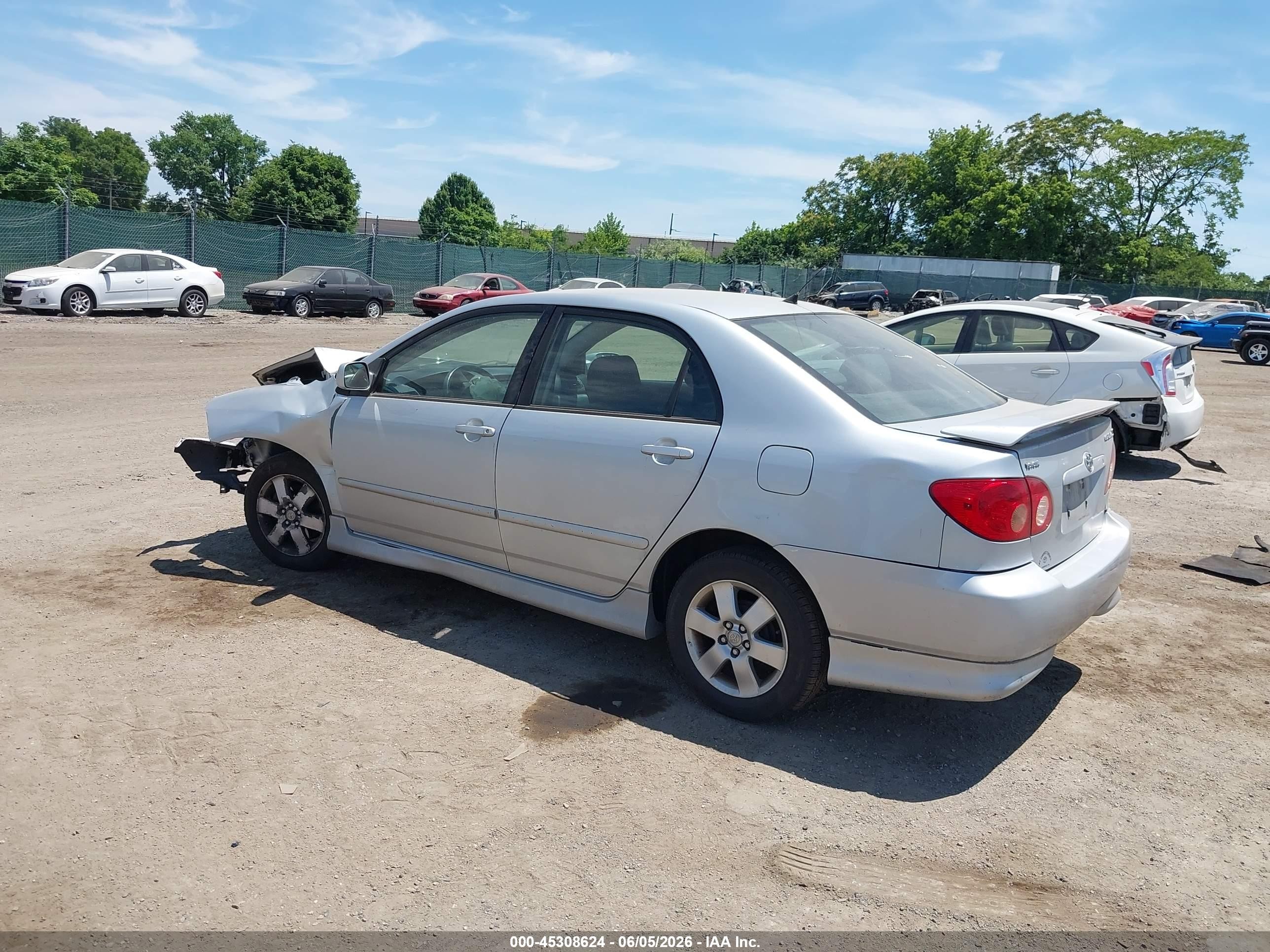 2006 Toyota Corolla Ce/le/s Silver vin: 2T1BR32E86C704597