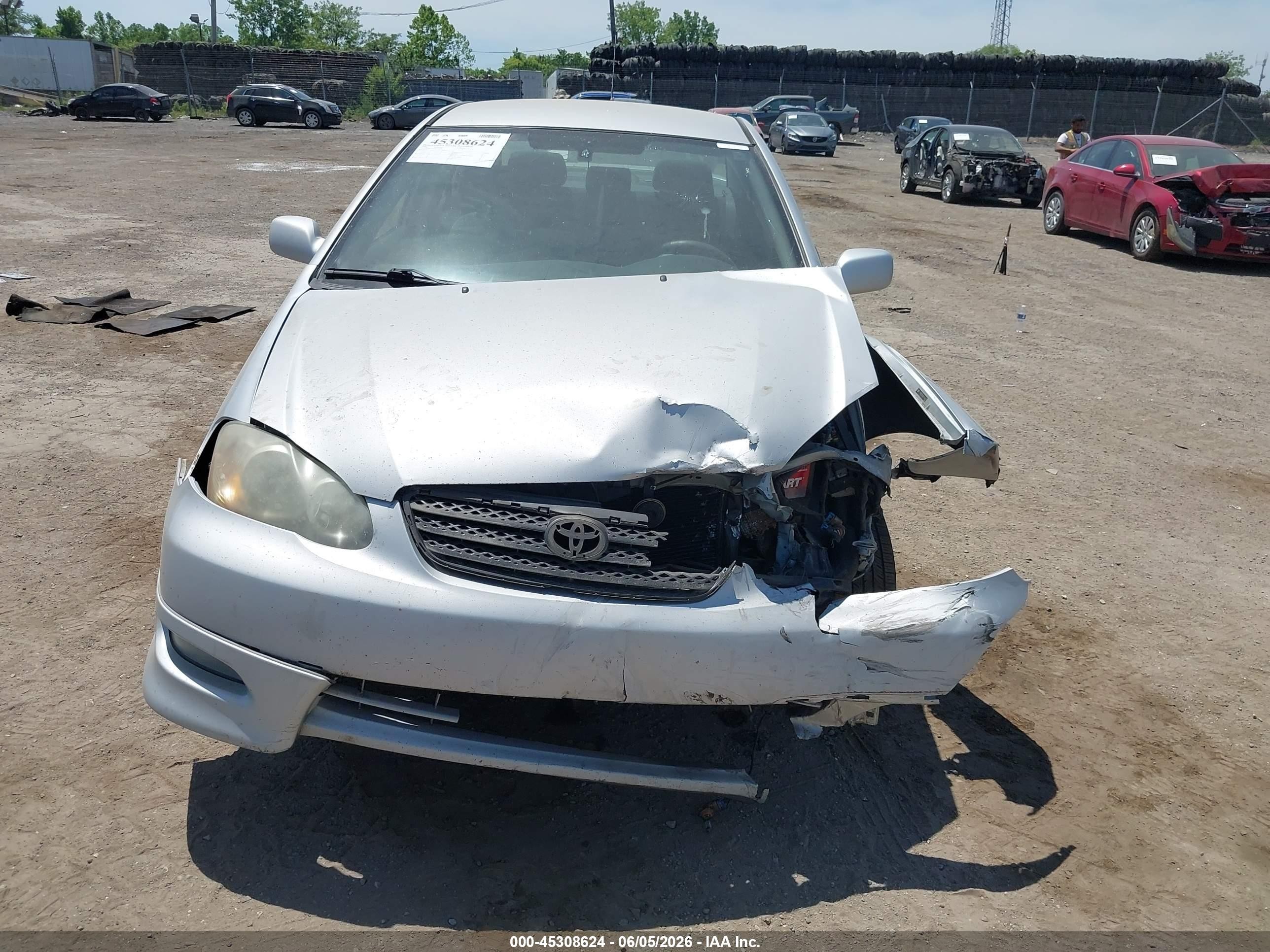 2006 Toyota Corolla Ce/le/s Silver vin: 2T1BR32E86C704597