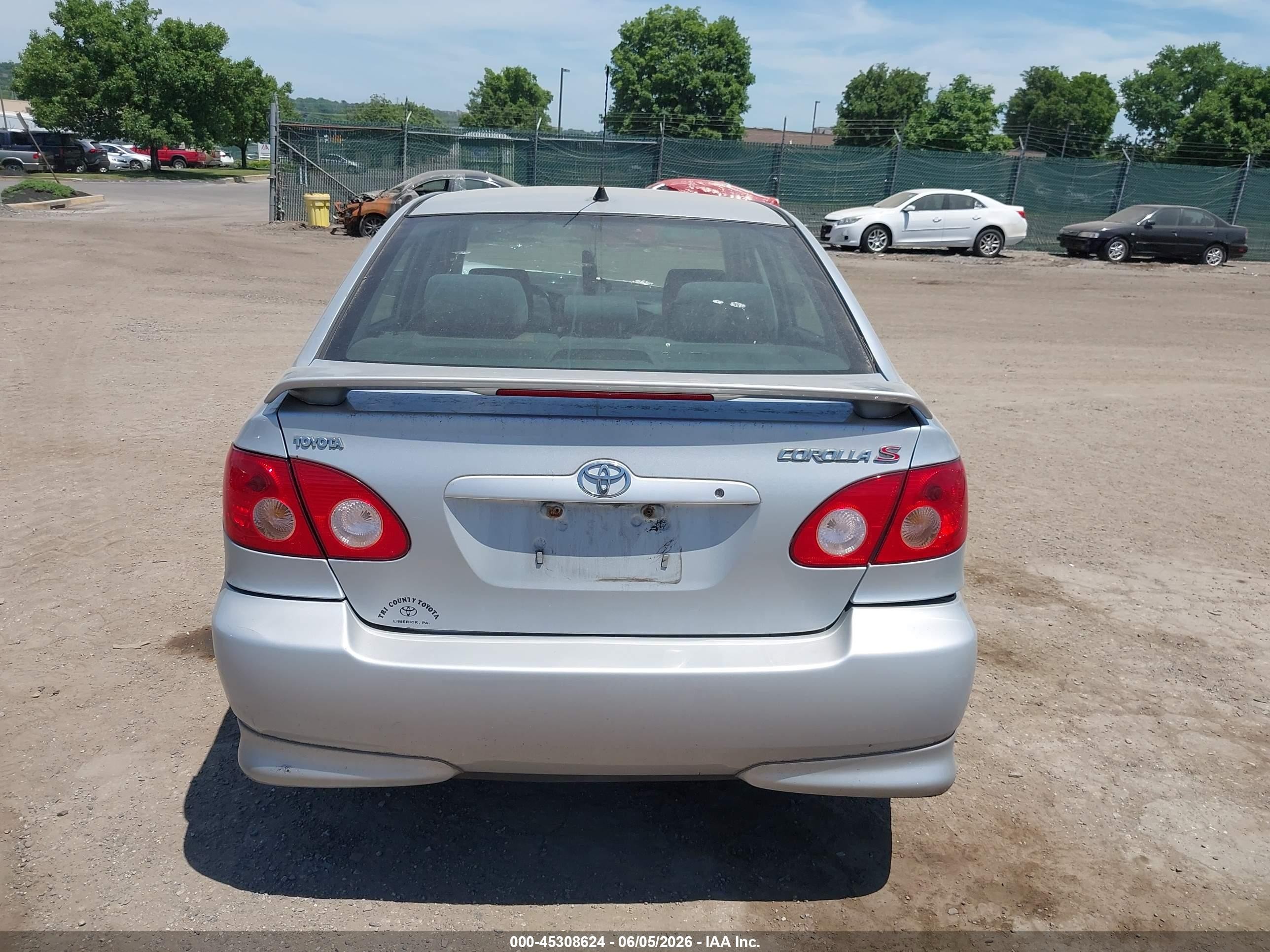2006 Toyota Corolla Ce/le/s Silver vin: 2T1BR32E86C704597