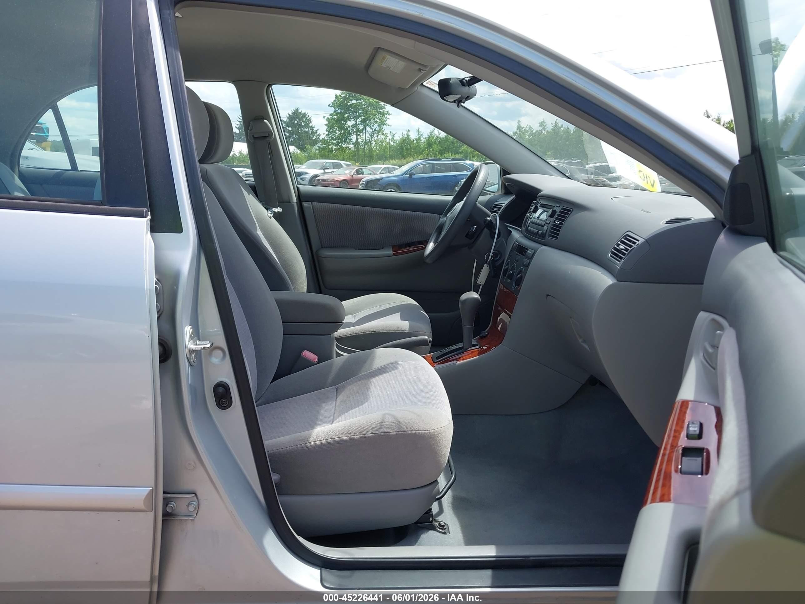 2006 Toyota Corolla Le Серебряный vin: 2T1BR32E86C708097