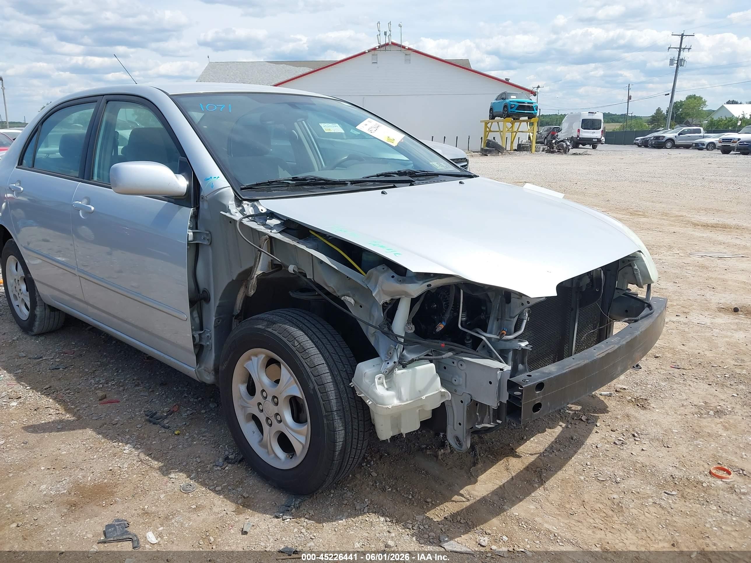 2006 Toyota Corolla Le Серебряный vin: 2T1BR32E86C708097