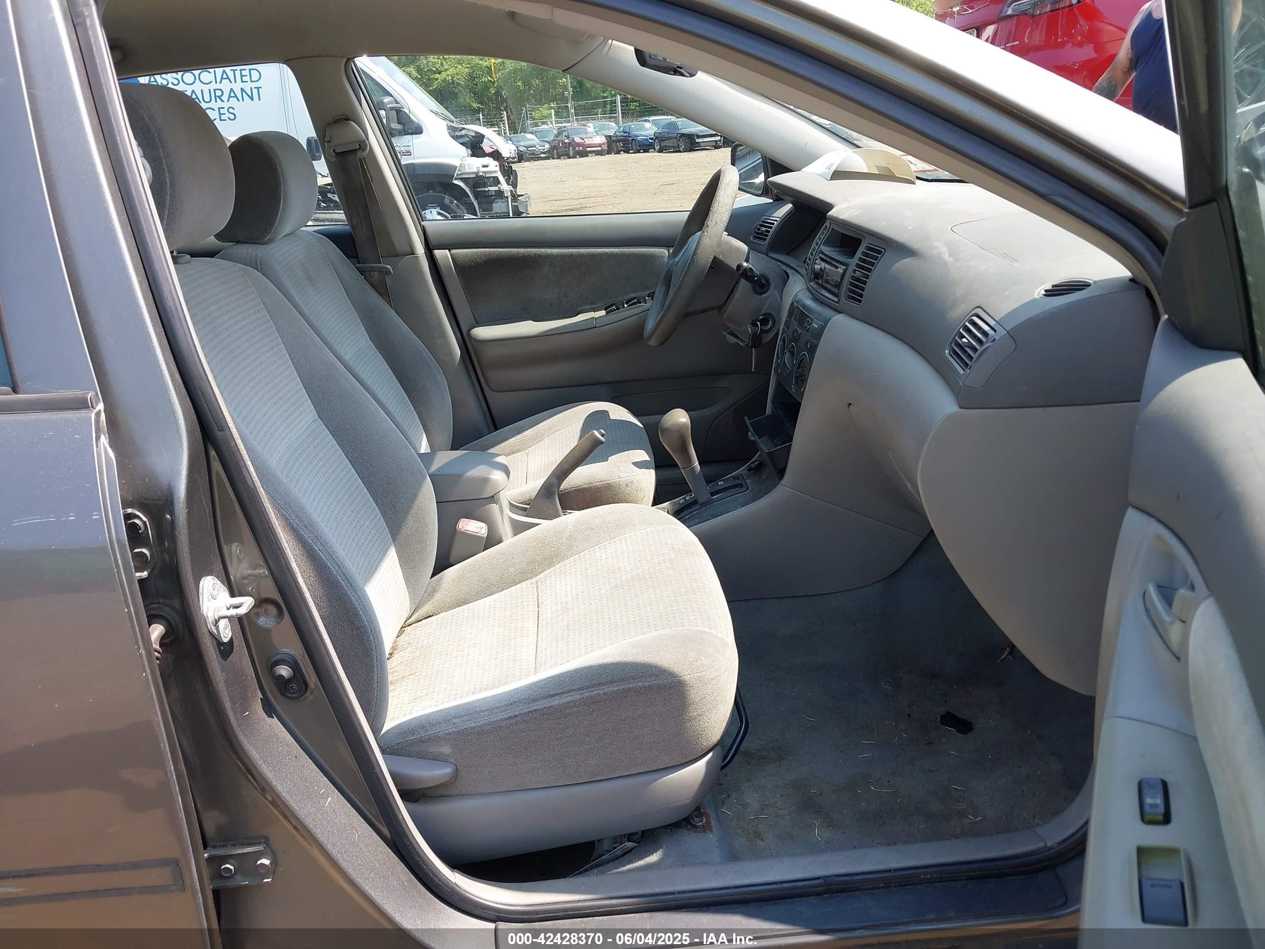 2007 Toyota Corolla Ce Gray vin: 2T1BR32E87C720140