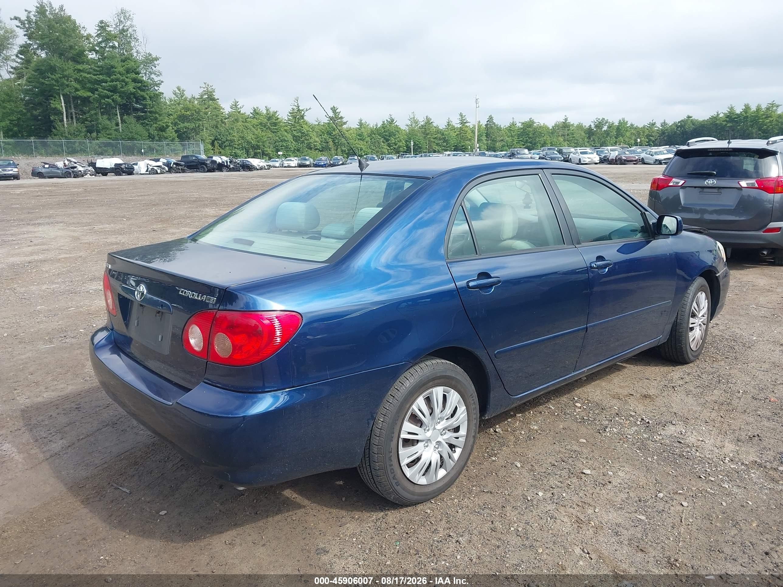 2007 Toyota Corolla Le Blue vin: 2T1BR32E87C740906